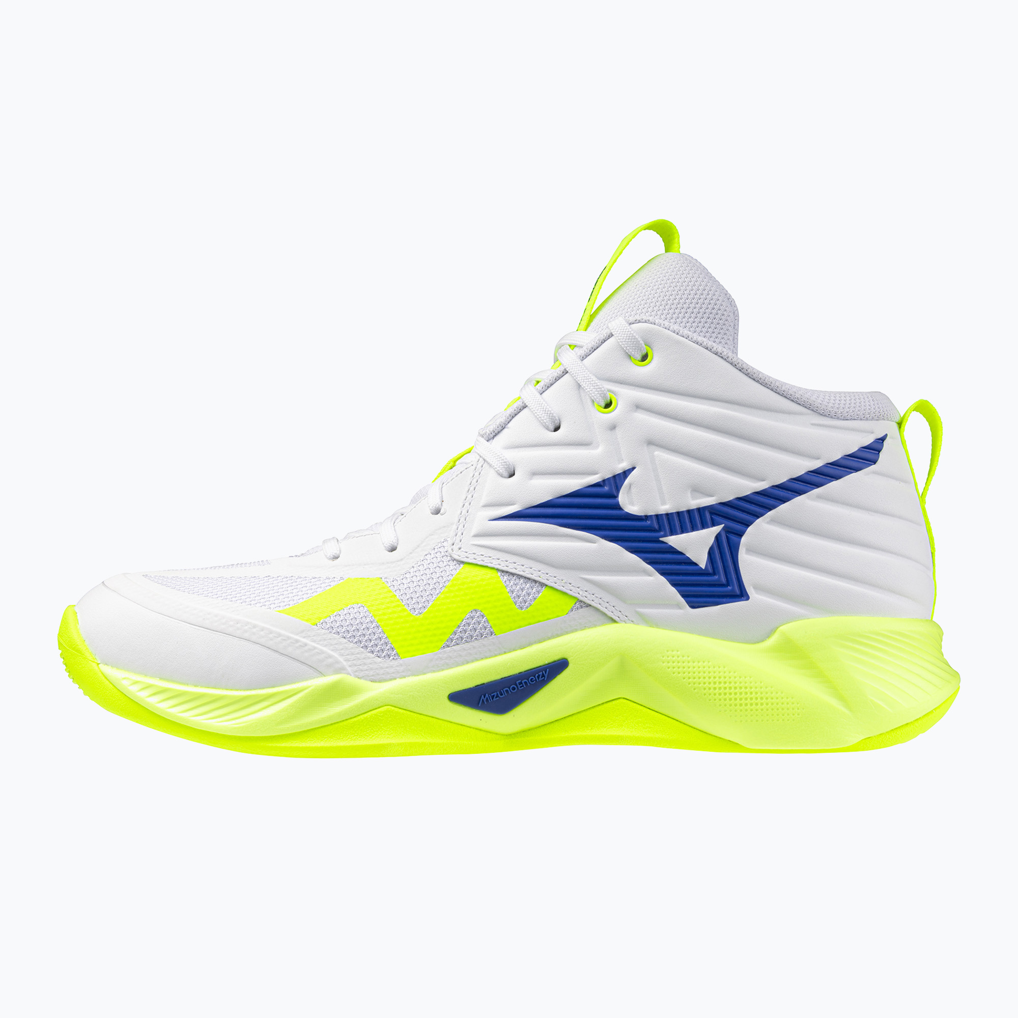 Волейболни обувки Mizuno Wave Momentum Pro Mid white/lightning yellow/dazzling blue