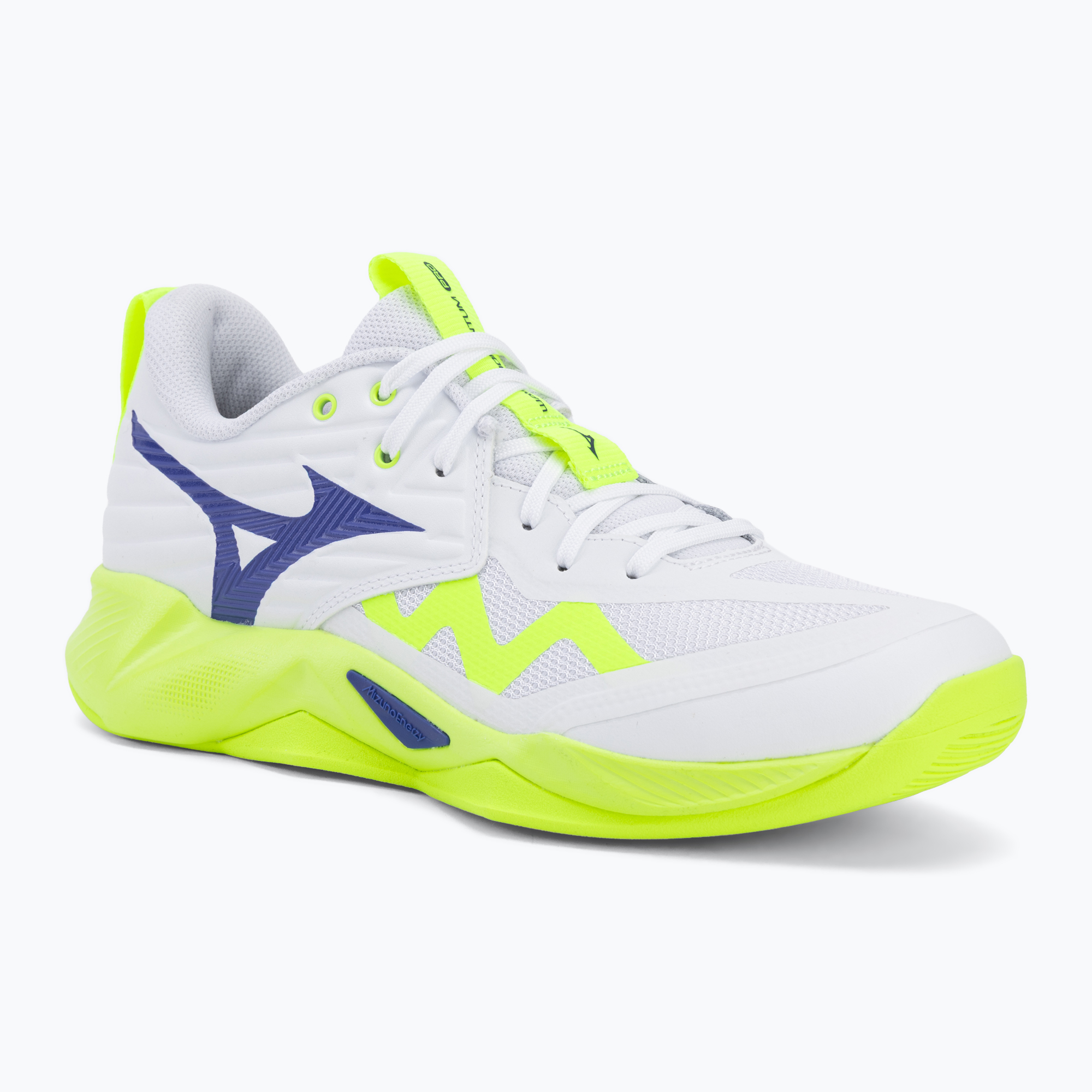 Buty do siatkówki Mizuno Wave Momentum Pro white/lightning yellow/dazzling blue 