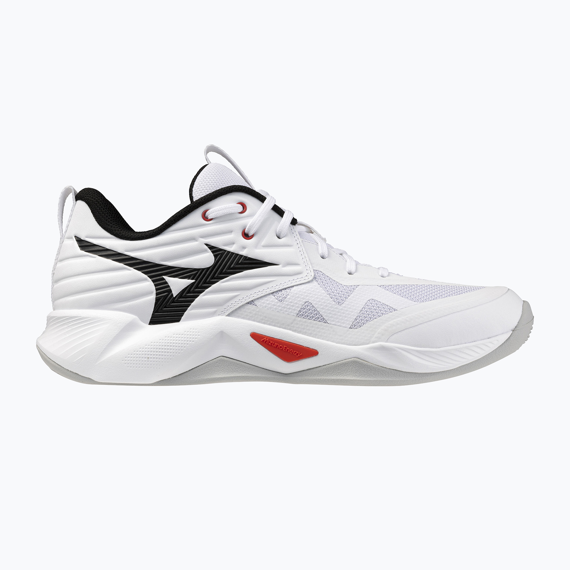 Buty do siatkówki Mizuno Wave Momentum Pro white/black/fiery red 