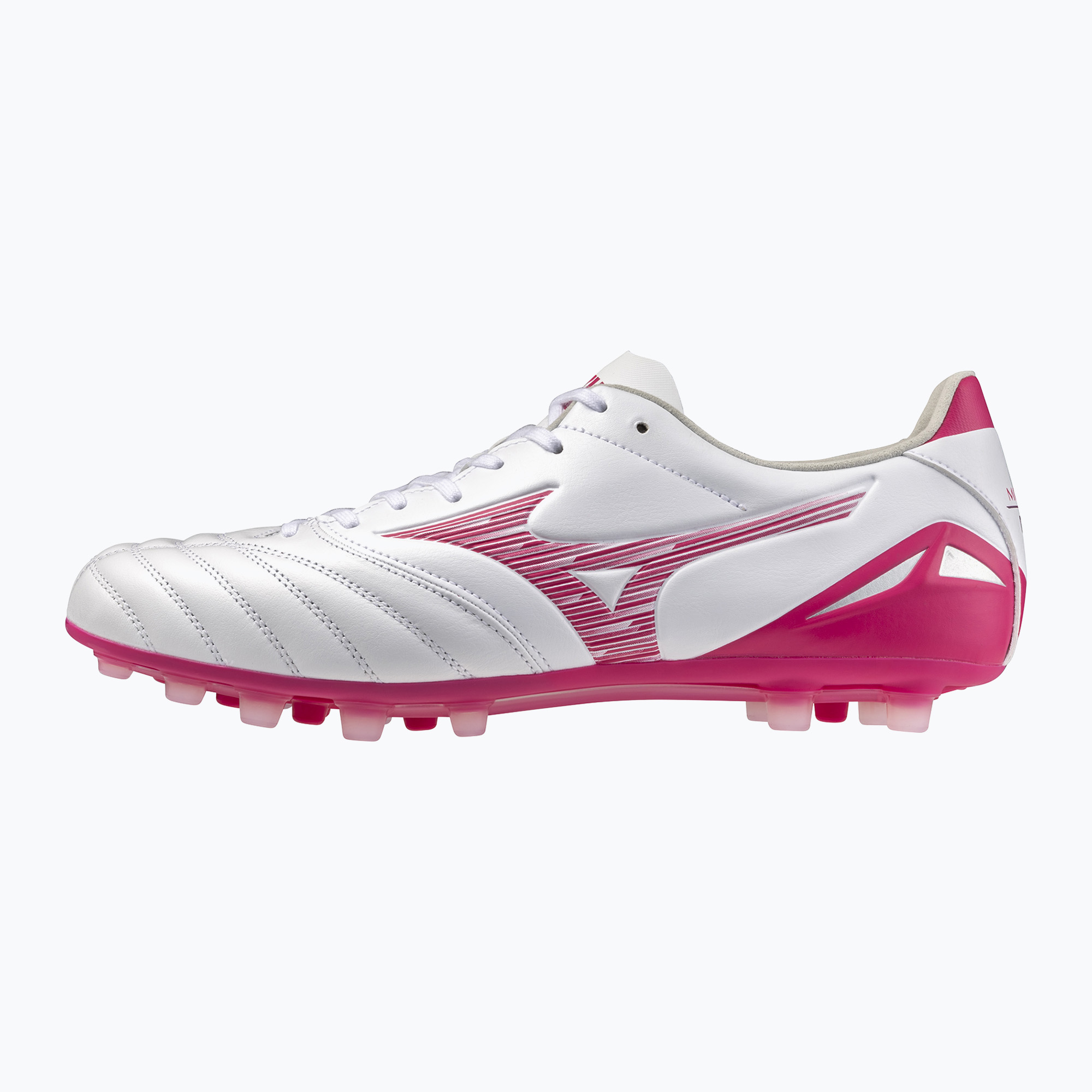 Футболни обувки Mizuno Morelia Neo IV Pro AG white/fuchsia purple/fuchsia purple