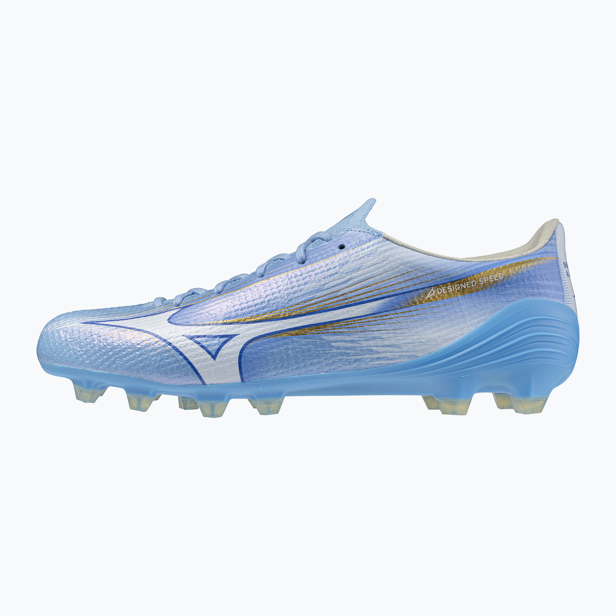 Футболни обувки Mizuno Alfa III Elite FG celeste/white