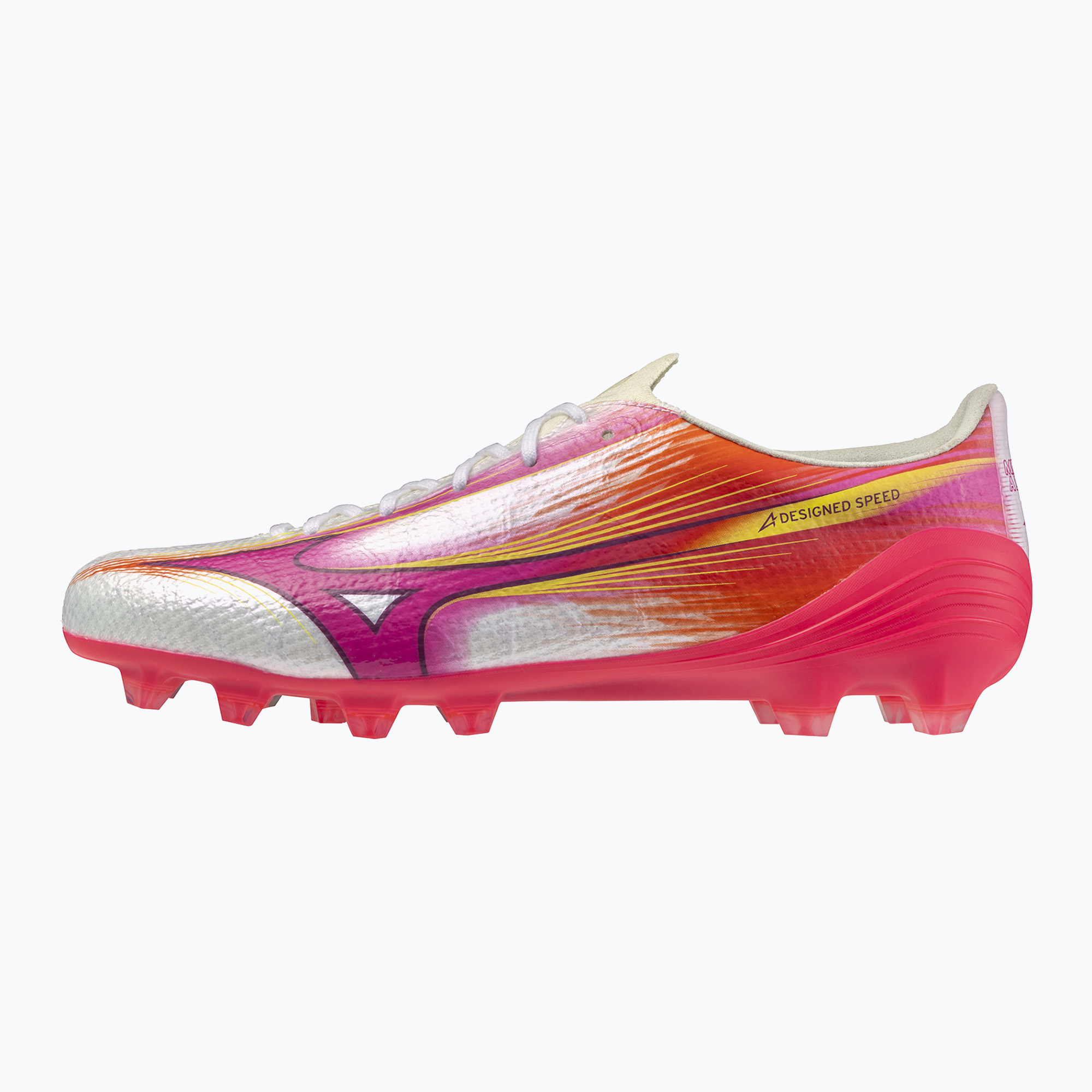 Футболни обувки Mizuno Alfa III Elite FG white/fuchsia purple