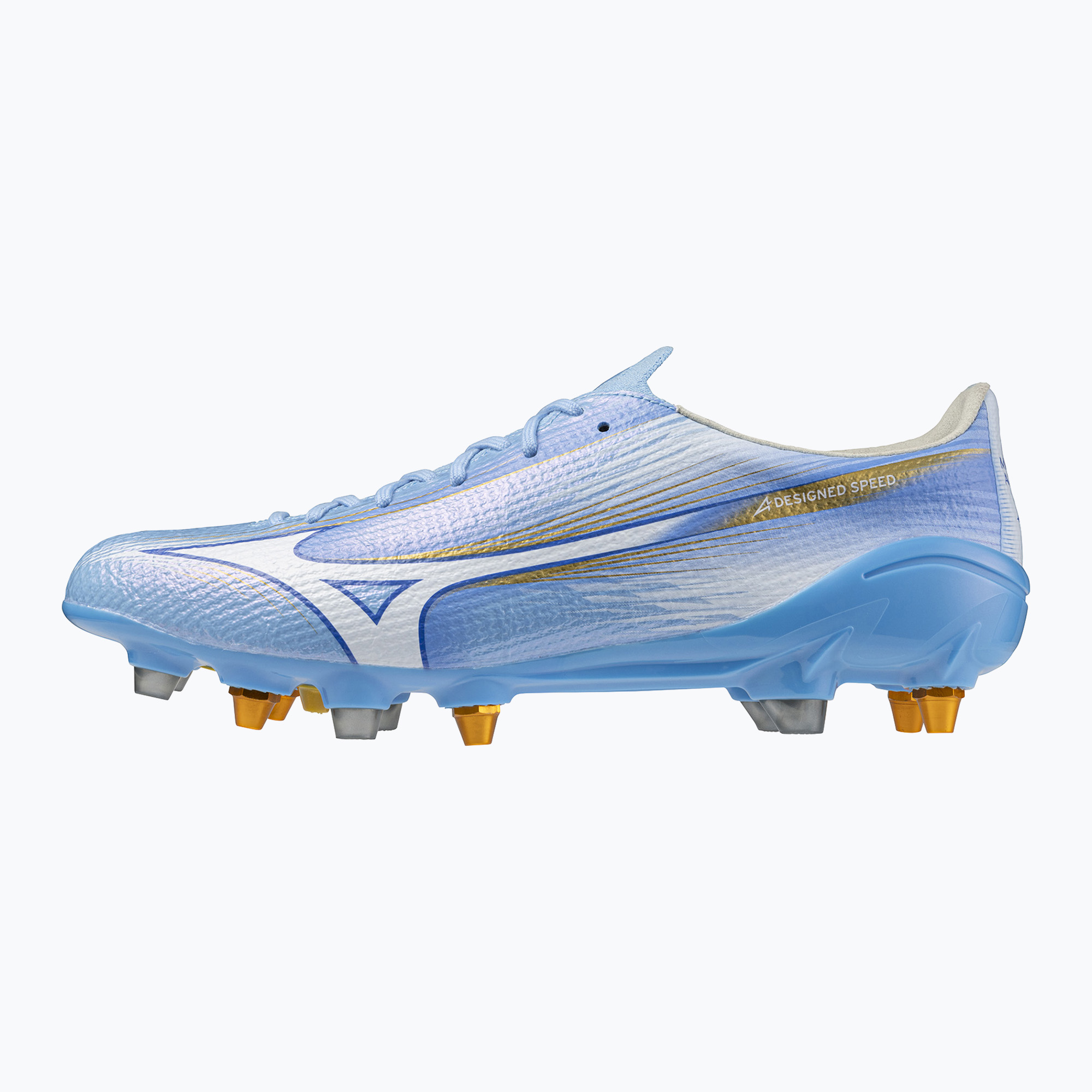 Футболни обувки Mizuno Alfa III Elite Mix celeste/white