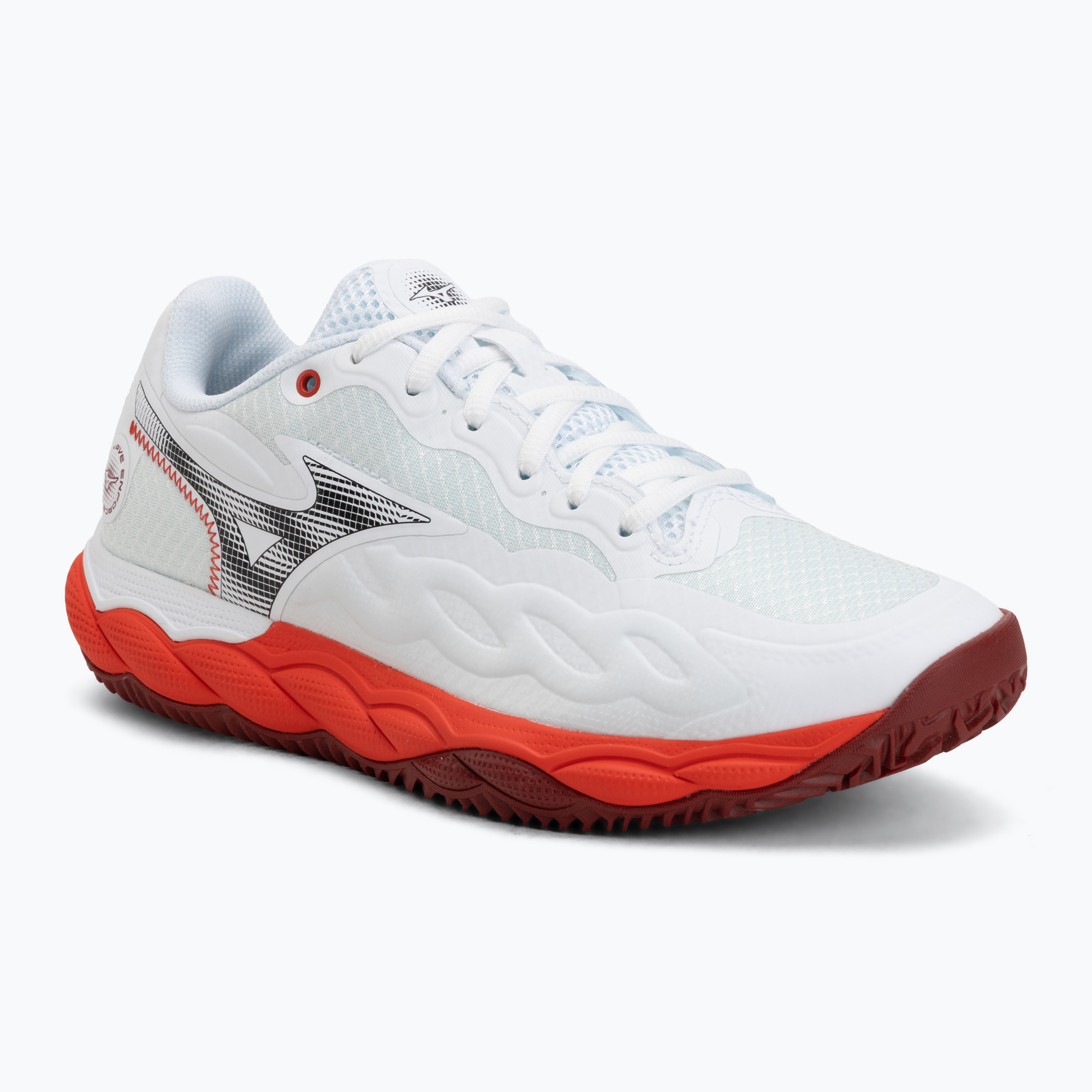 Мъжки тенис обувки Mizuno Wave Enforce Court CC fiery red/white/sun-dried tomato
