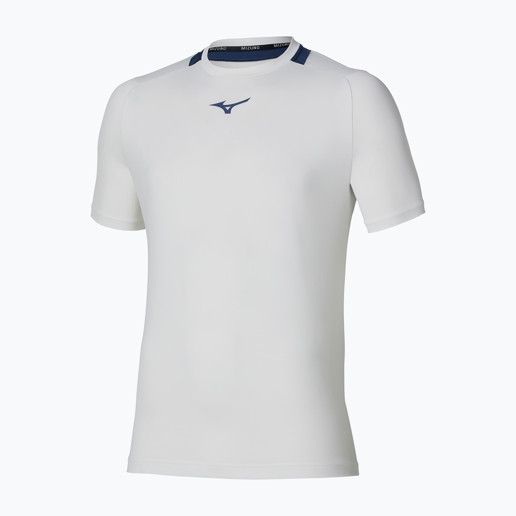 Мъжка тениска/фланелка за тенис Mizuno Tennis Core Short Sleeve Tee white/insignia blue