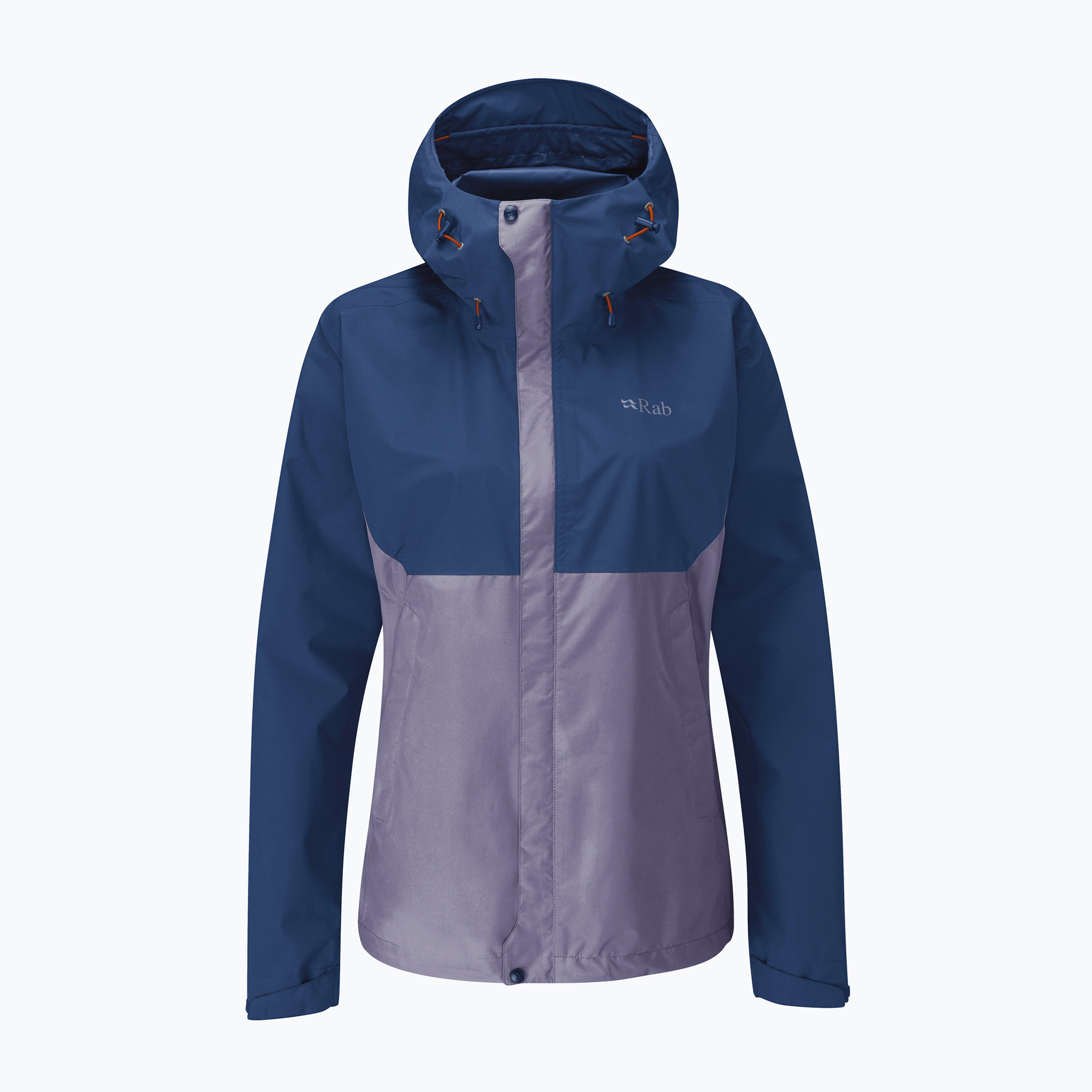 Kurtka przeciwdeszczowa damska Rab Downpour Eco patriot blue/purple sage 
