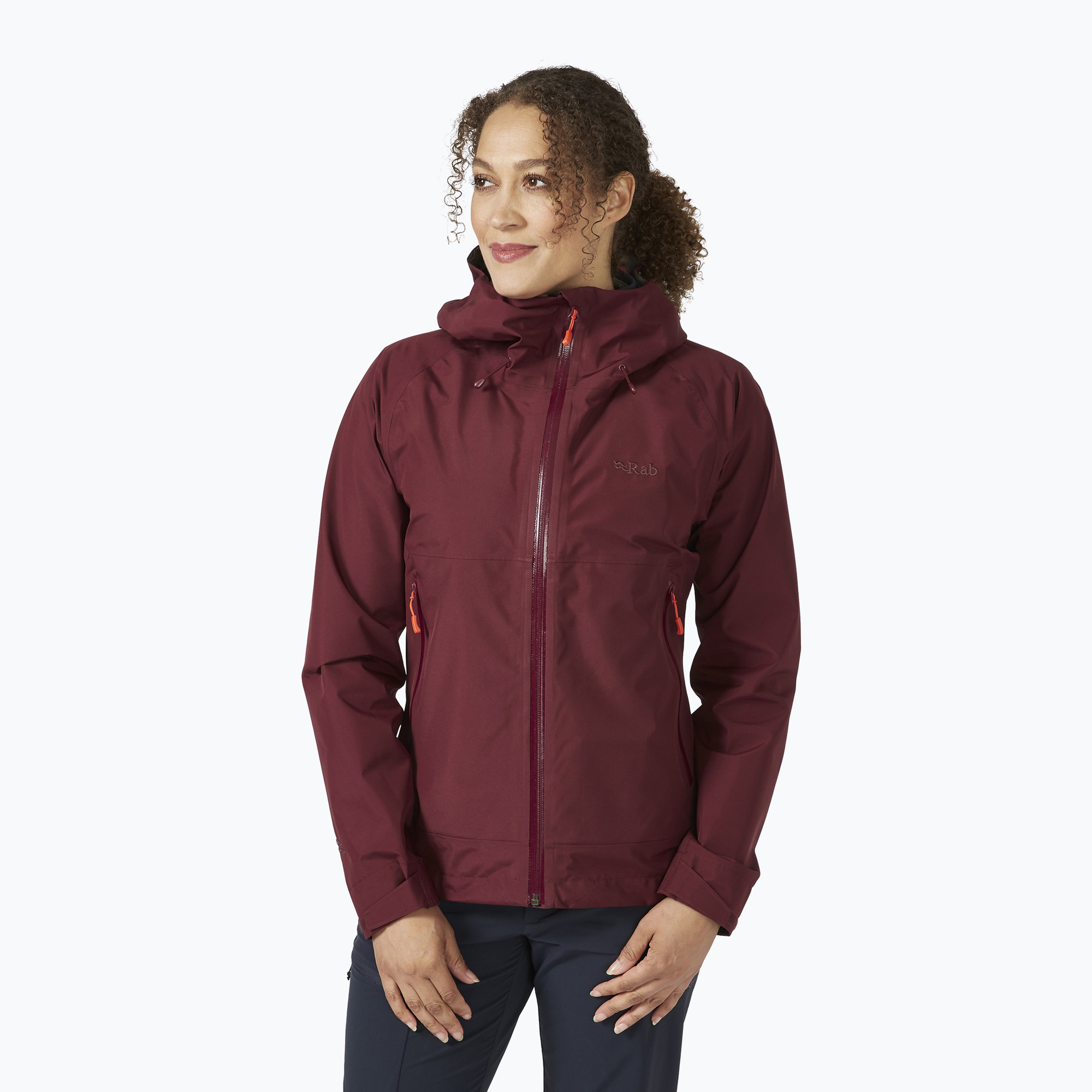 Kurtka przeciwdeszczowa damska Rab Namche Paclite deep heather 