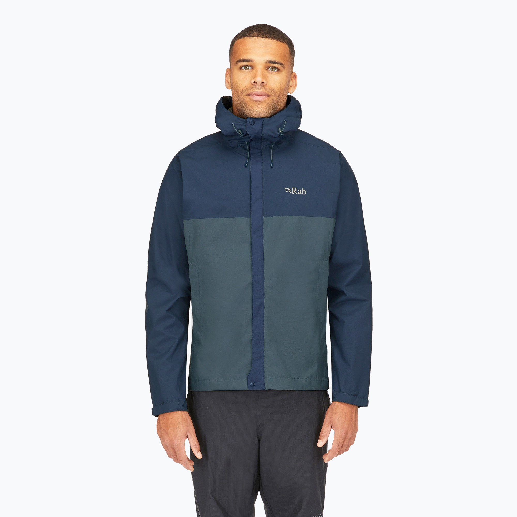 Kurtka przeciwdeszczowa męska Rab Downpour Eco tempest blue/orion blue 