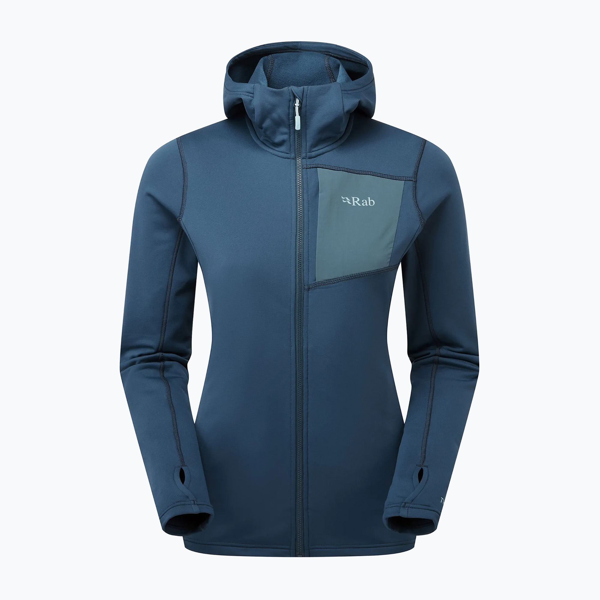 Women's Rab Superflux Hoody sweatshirt tempest blue (10)