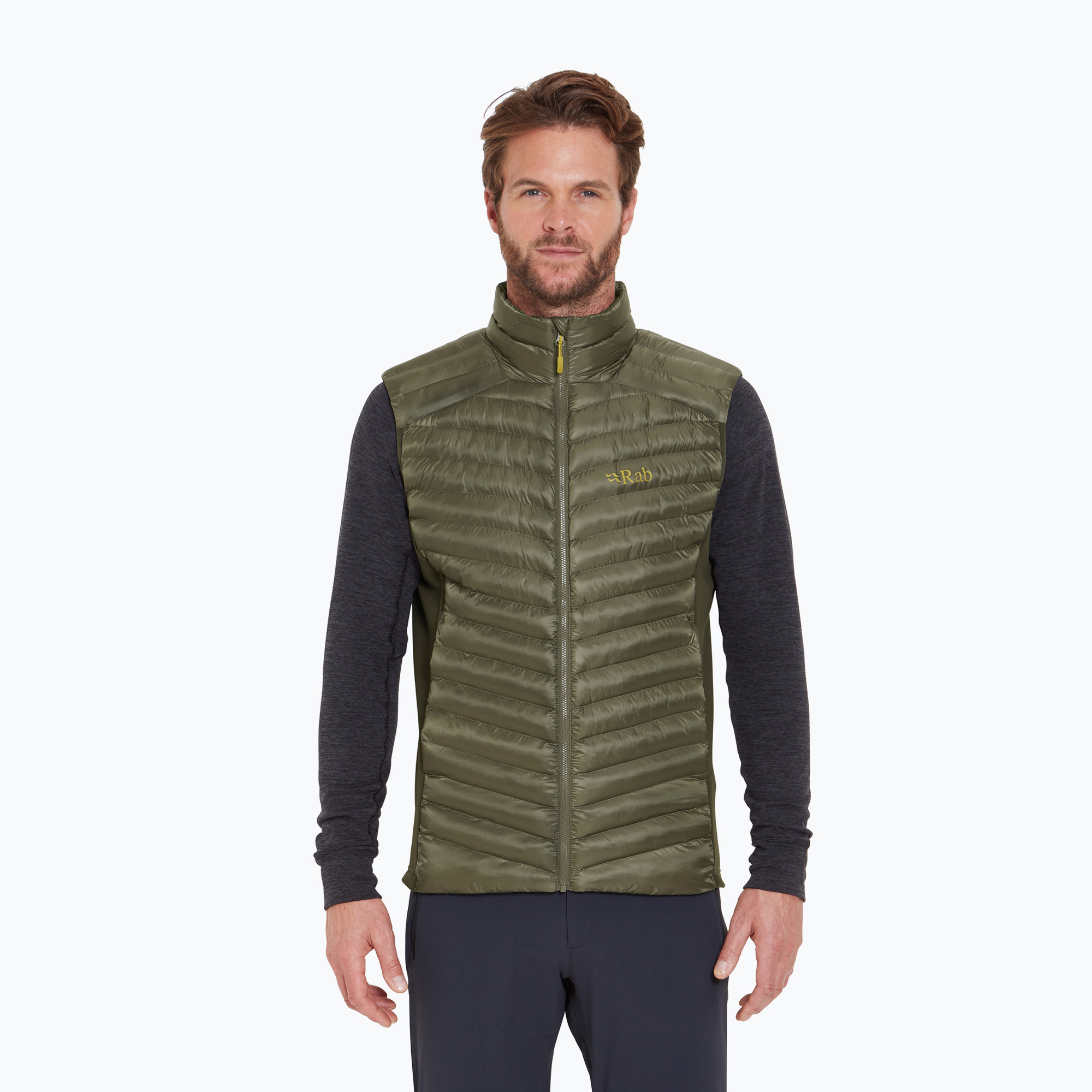 Bezrękawnik męski Rab Cirrus Flex light khaki/army 