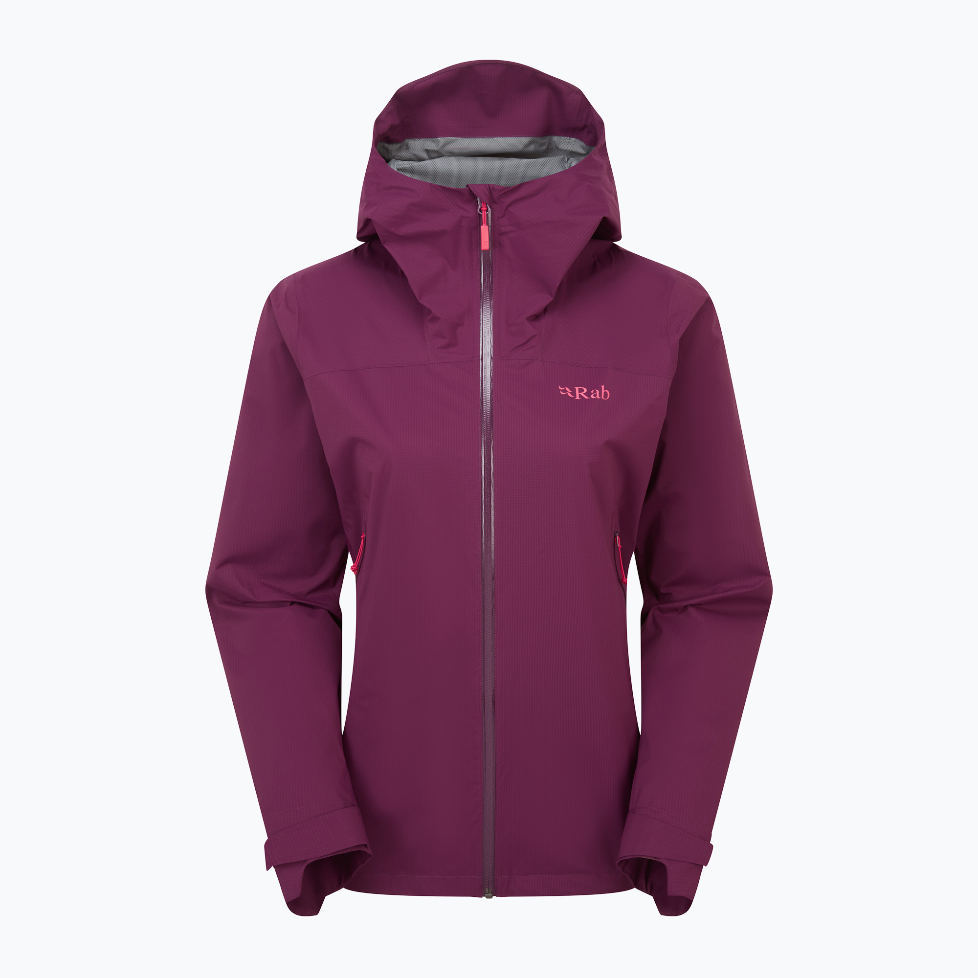 Kurtka przeciwdeszczowa damska Rab Downpour Light mulberry 