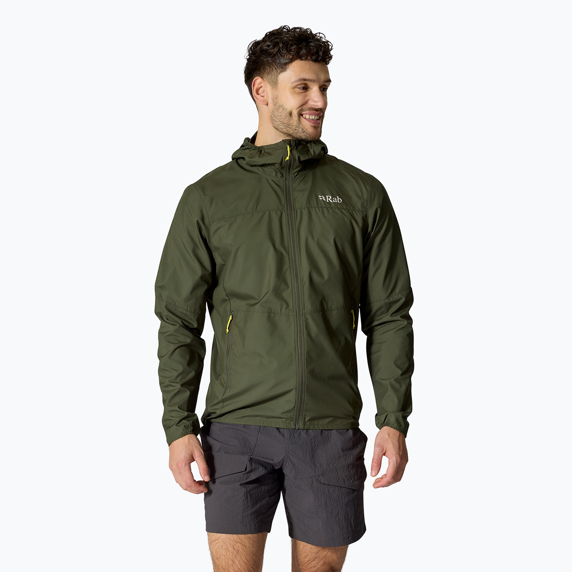 Men's Rab Windgather Hoody army jacket (L)
