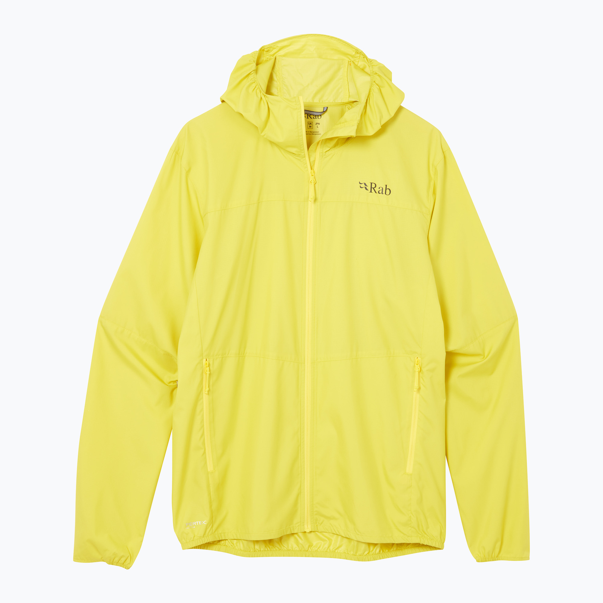 Kurtka przeciwiatrowa męska Rab Windgather Hoody pollen 