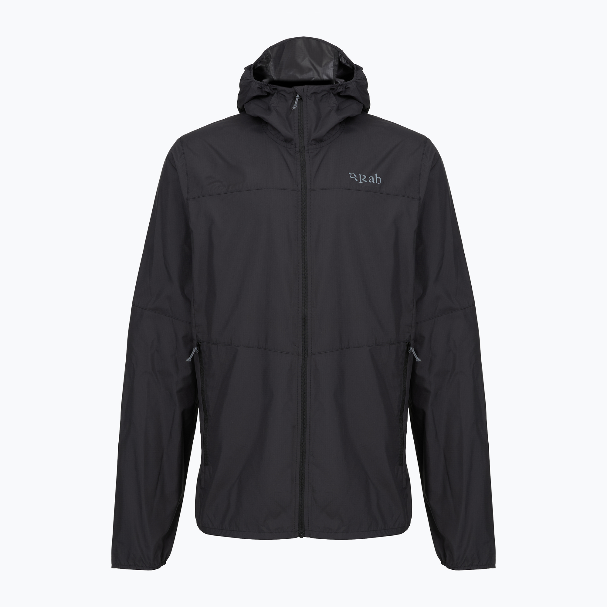 Kurtka przeciwiatrowa męska Rab Windgather Hoody black