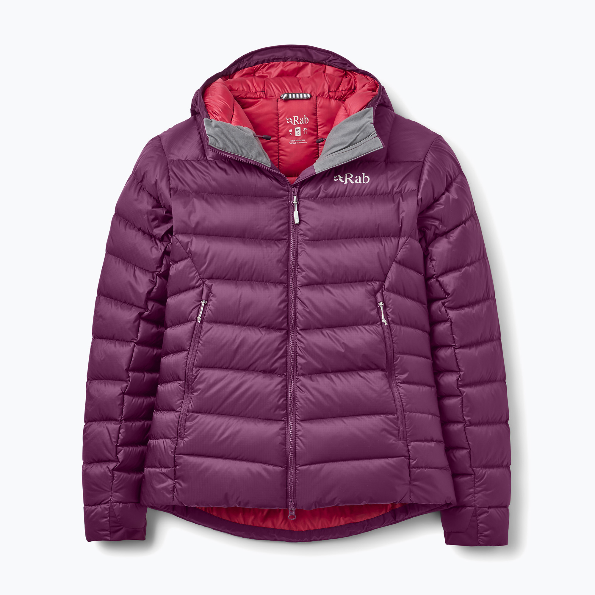 Дамско пухено яке Rab Electron Pro Hoody mulberry
