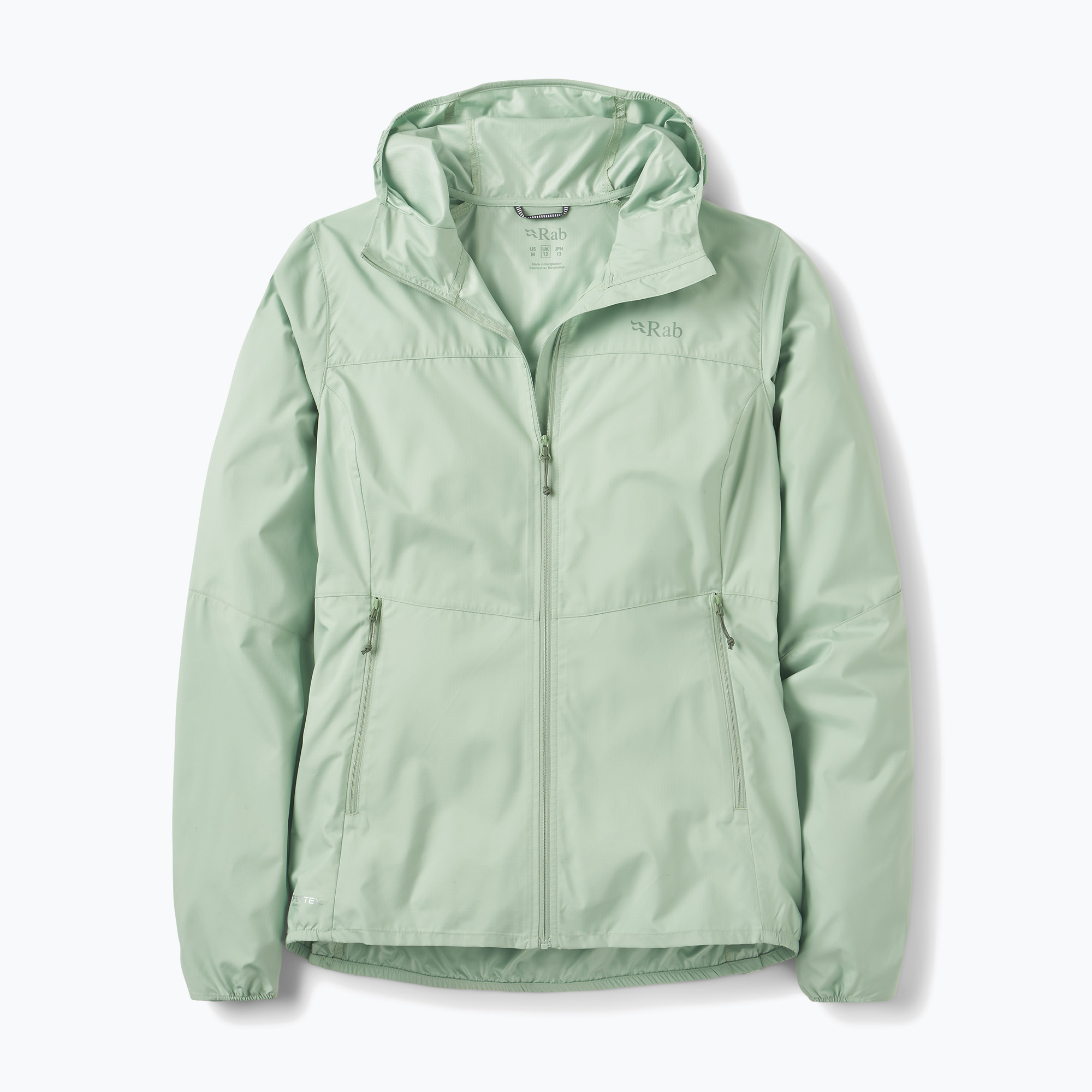 Дамско яке против вятър Rab Windgather Hoody fig green