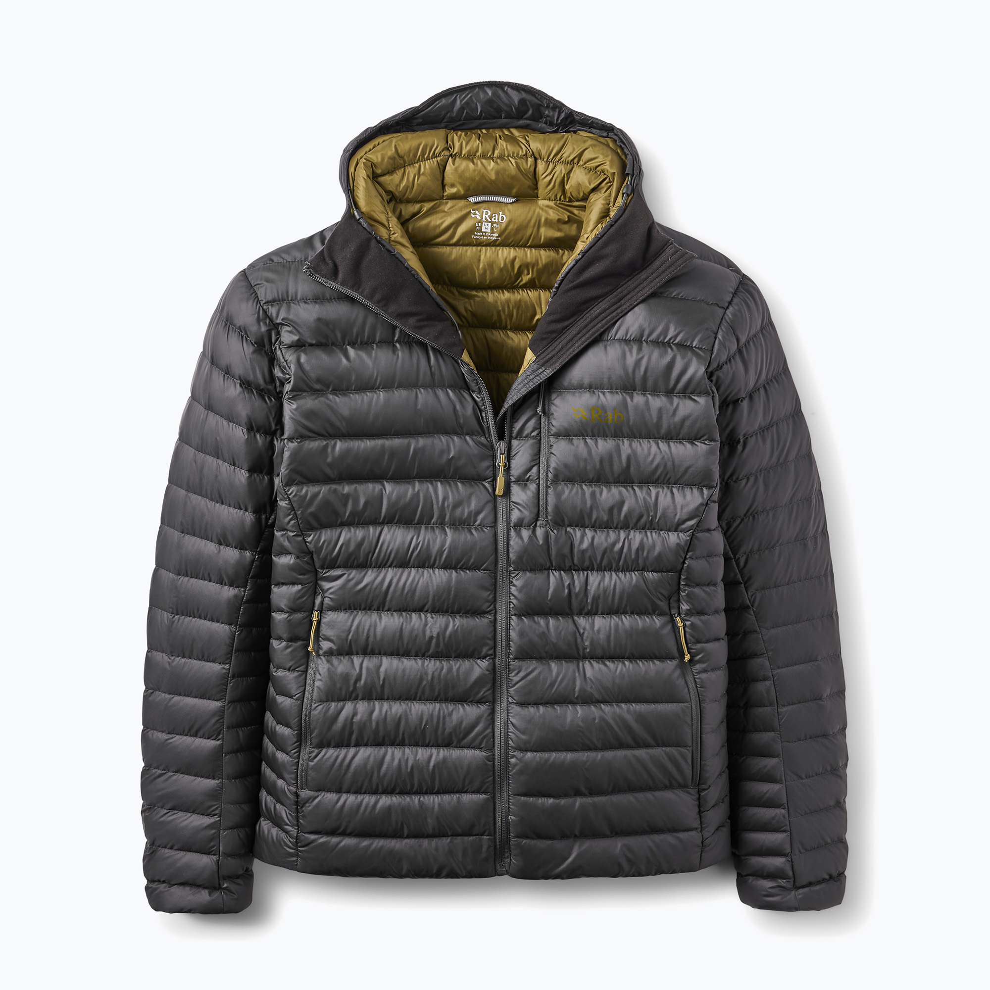 Мъжко пухено яке Rab Microlight Alpine Hoody anthracite