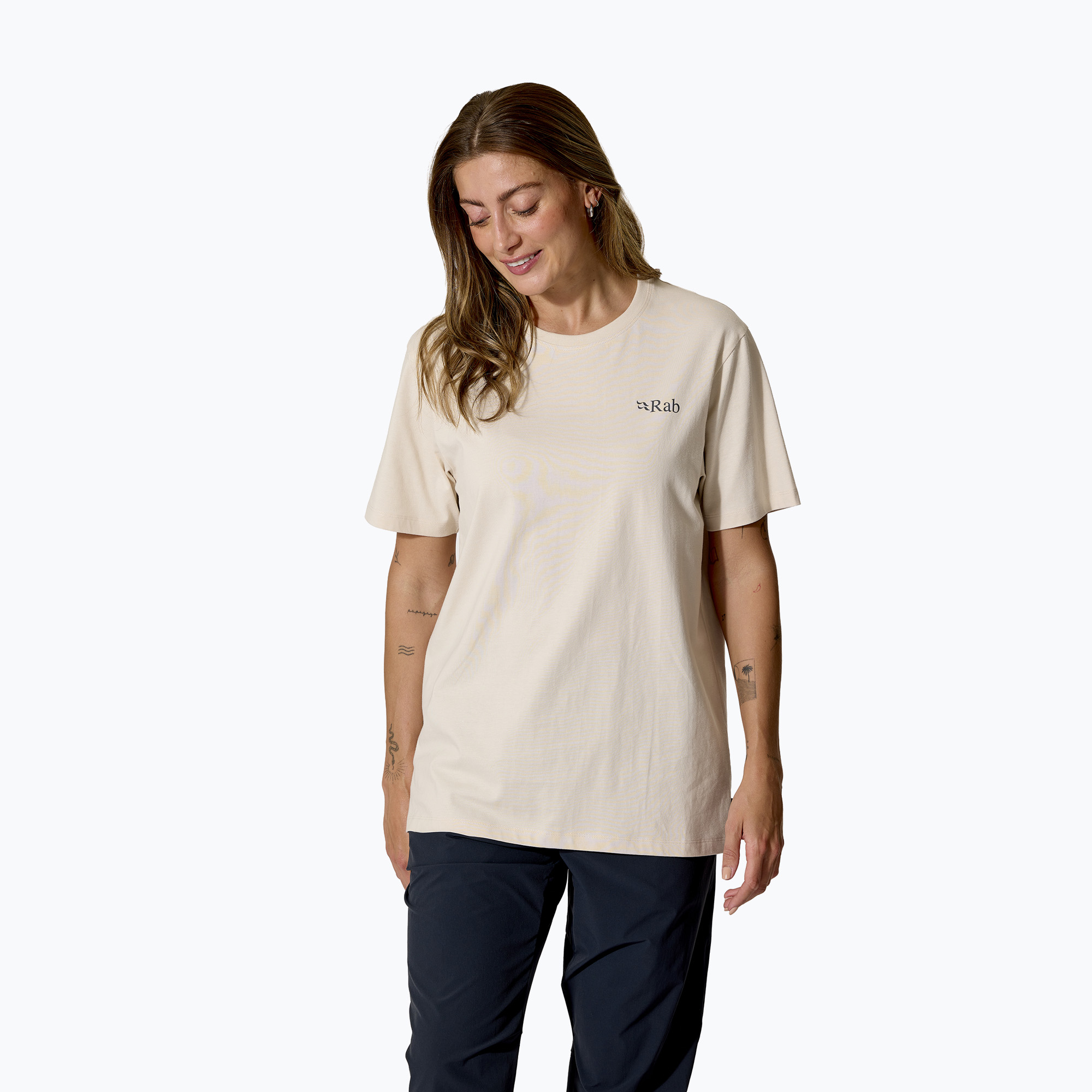 Дамска тениска Rab Stance Cirque Tee ecru