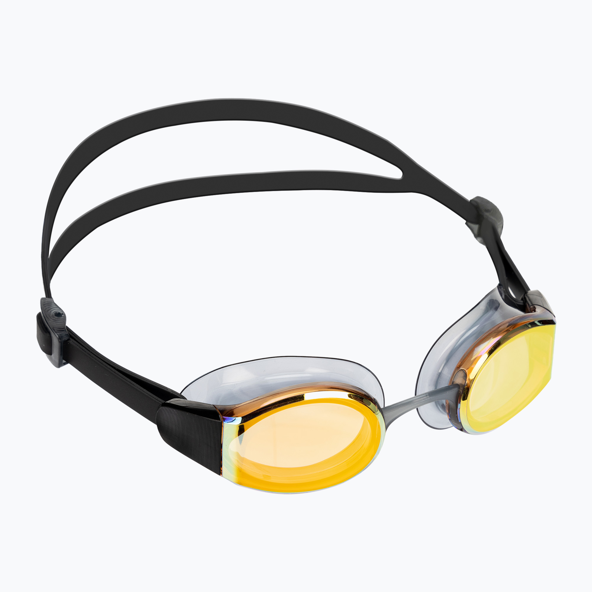 Okulary do pływania Speedo Mariner Pro Mirror black/smoke/fire gold 