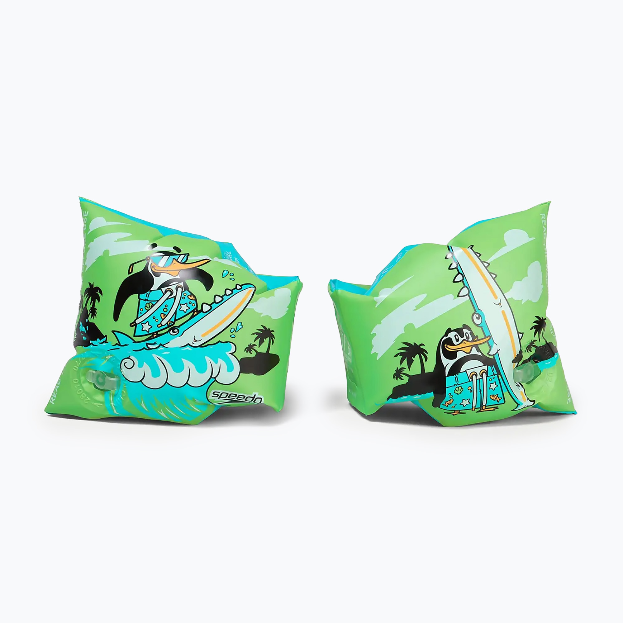Mănuși de înot pentru copii Speedo Character Printed Armbands chima azure blue/fluro green (Character Printed Armbands 8-1173414661)