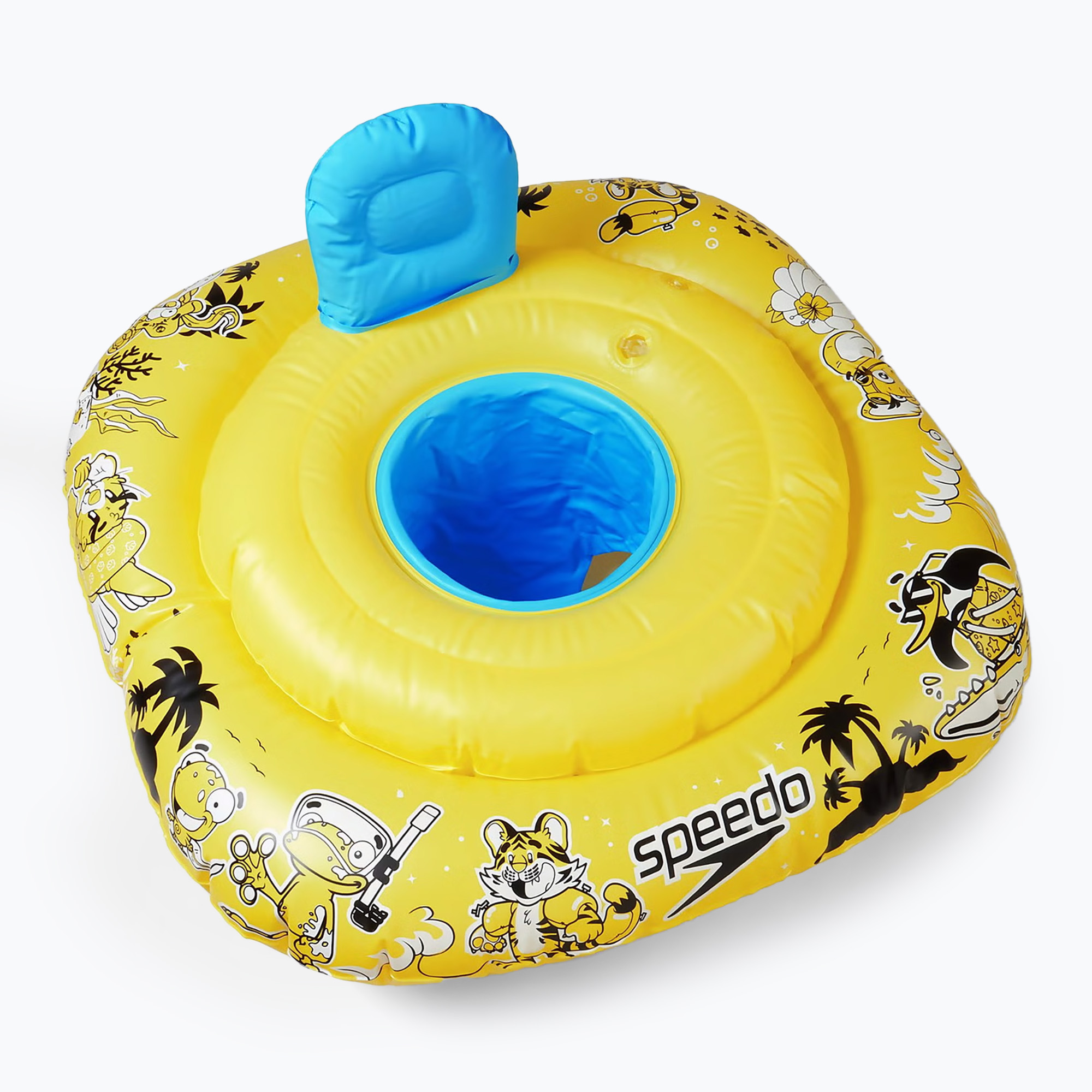 Koło do pływania dla niemowląt Speedo Character Swim Seat 0-1 yellow/blue 