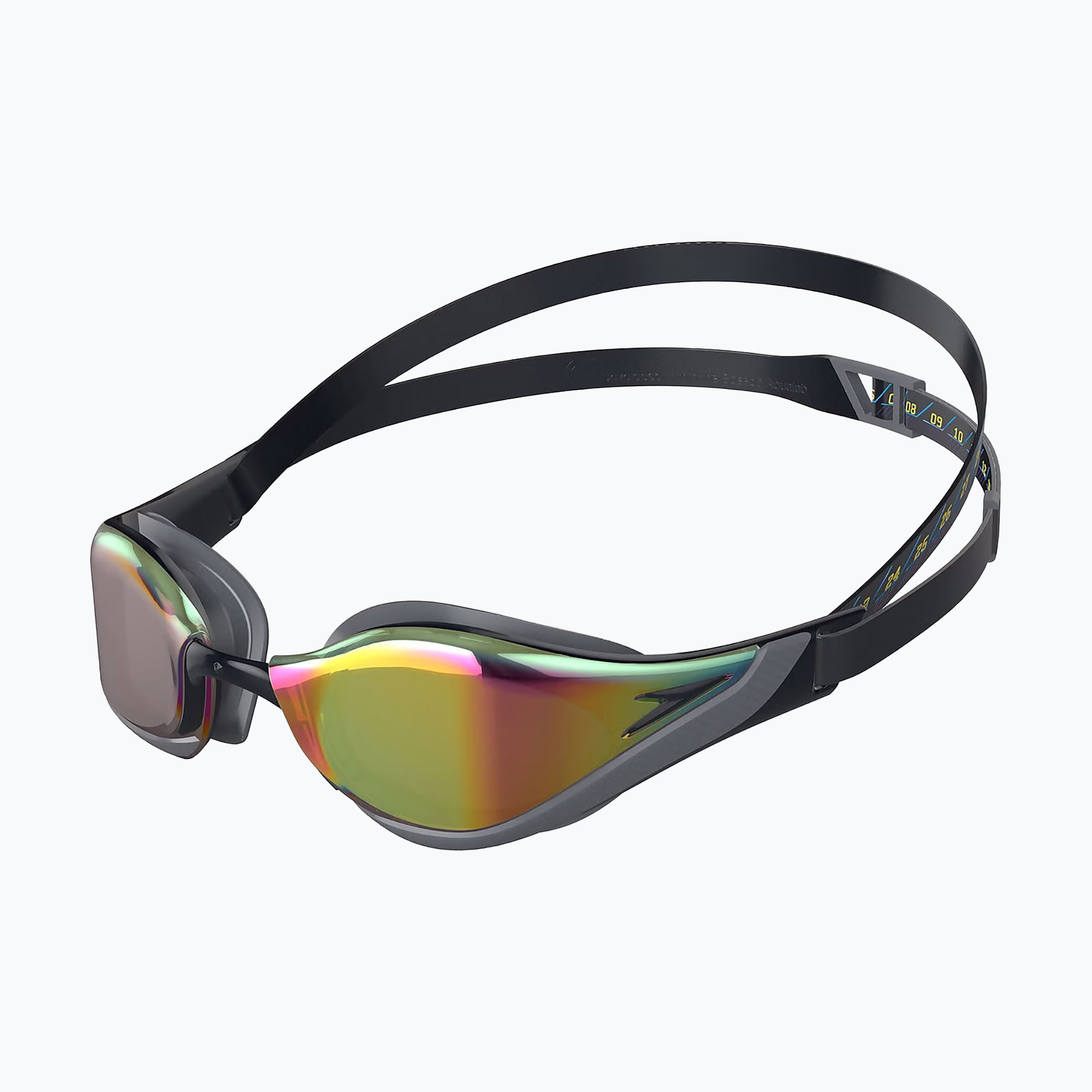 Okulary do pływania Speedo Fastskin Hyper Elite Mirror black/cool grey/ruby 