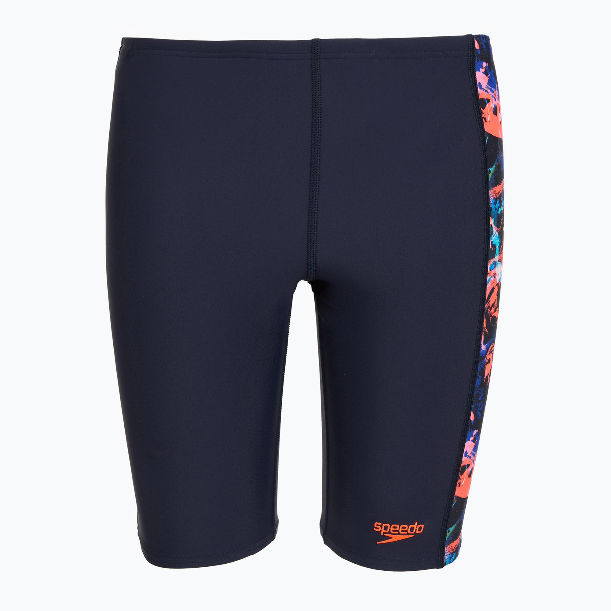 Детски шорти за плуване тип клин Speedo Allover Panel Jammer navy/true cobalt/volcanic orange/hypersonic blue