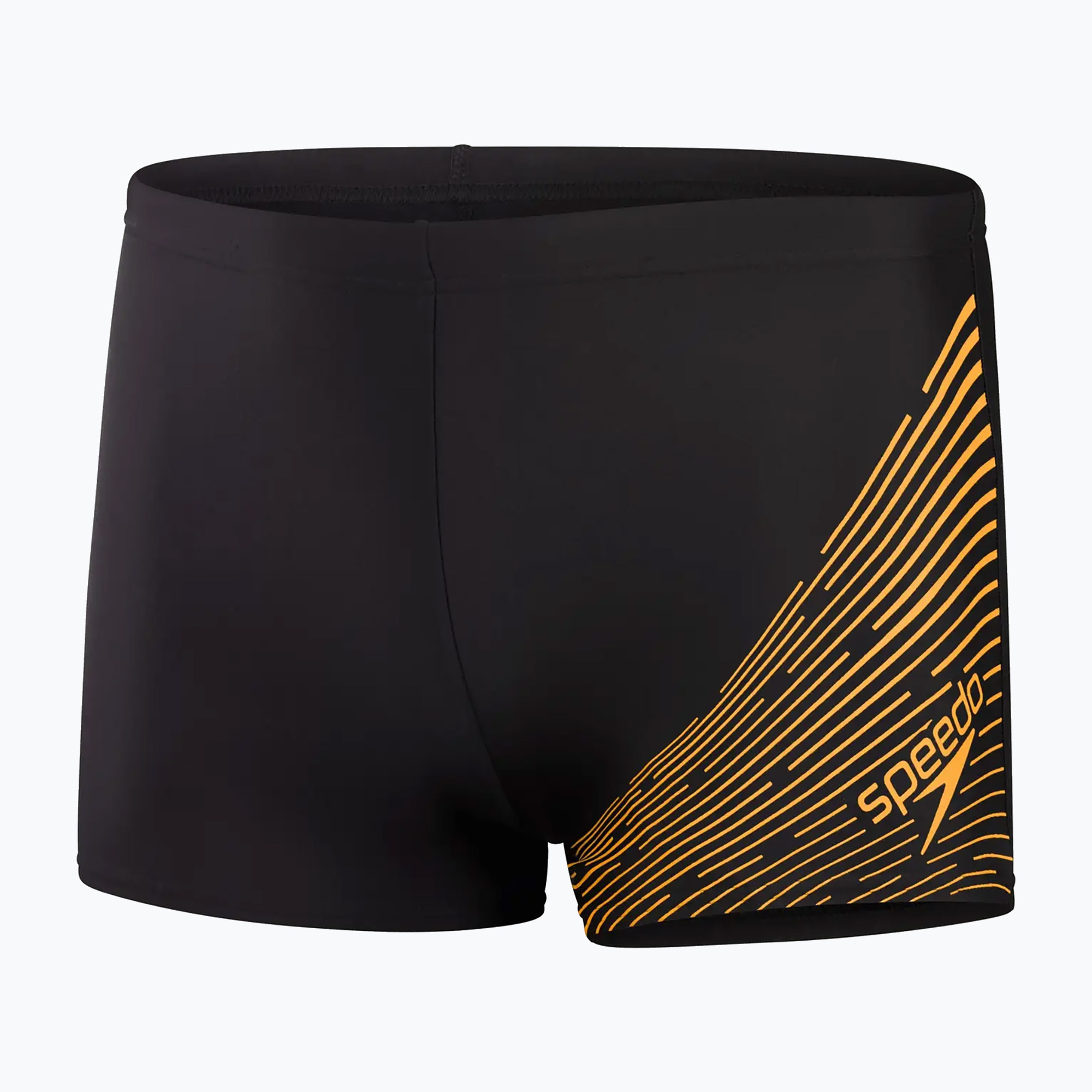 Boxer da nuoto Speedo Medley Logo nero/mandarino da uomo (32) (Medley Logo Aquashort 8-1135416905)