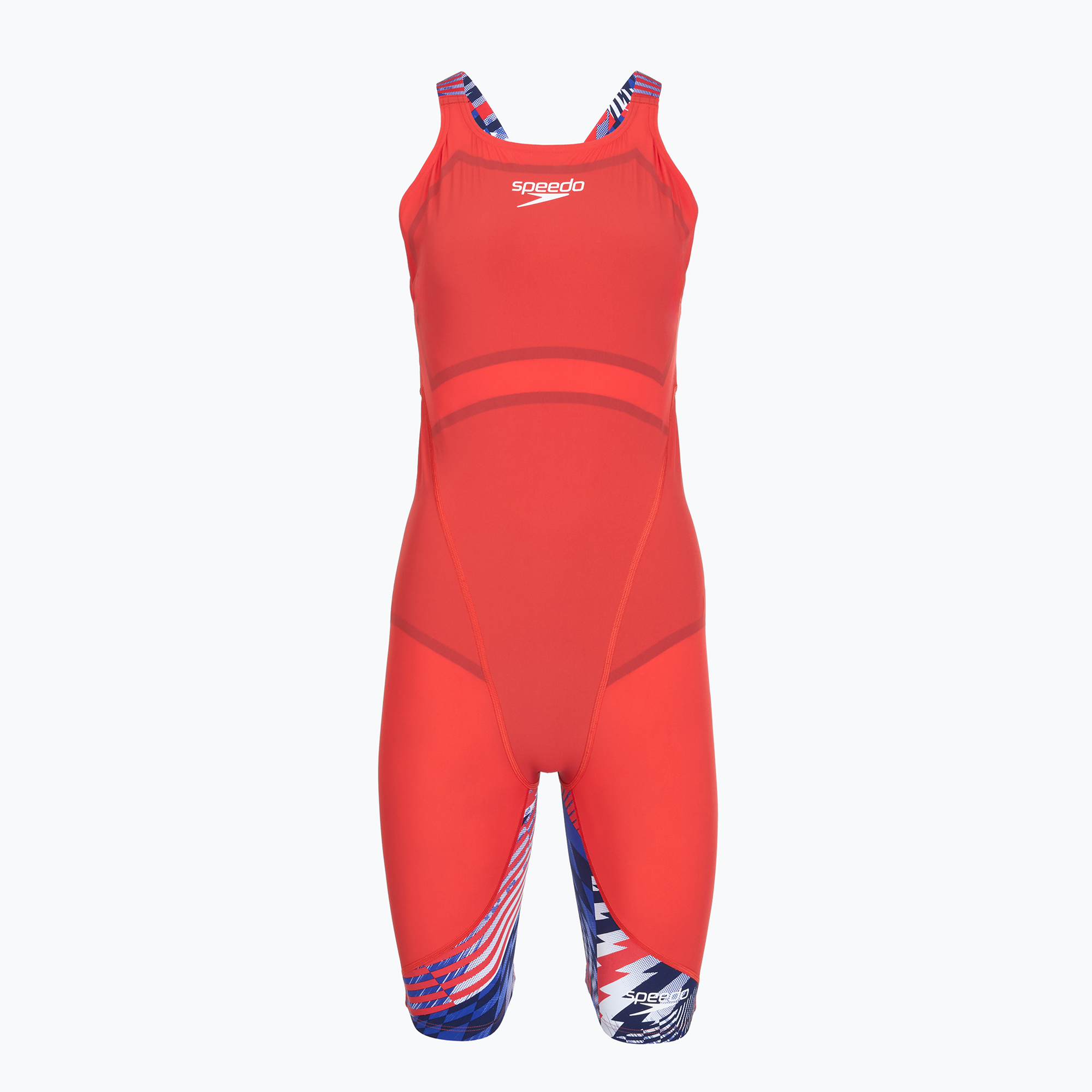 Plavky Speedo Fastskin LZR Ignite Kneeskin flame red/bolt/white (Fastskin LZR Ignite Kneeskin 8-13437H686)