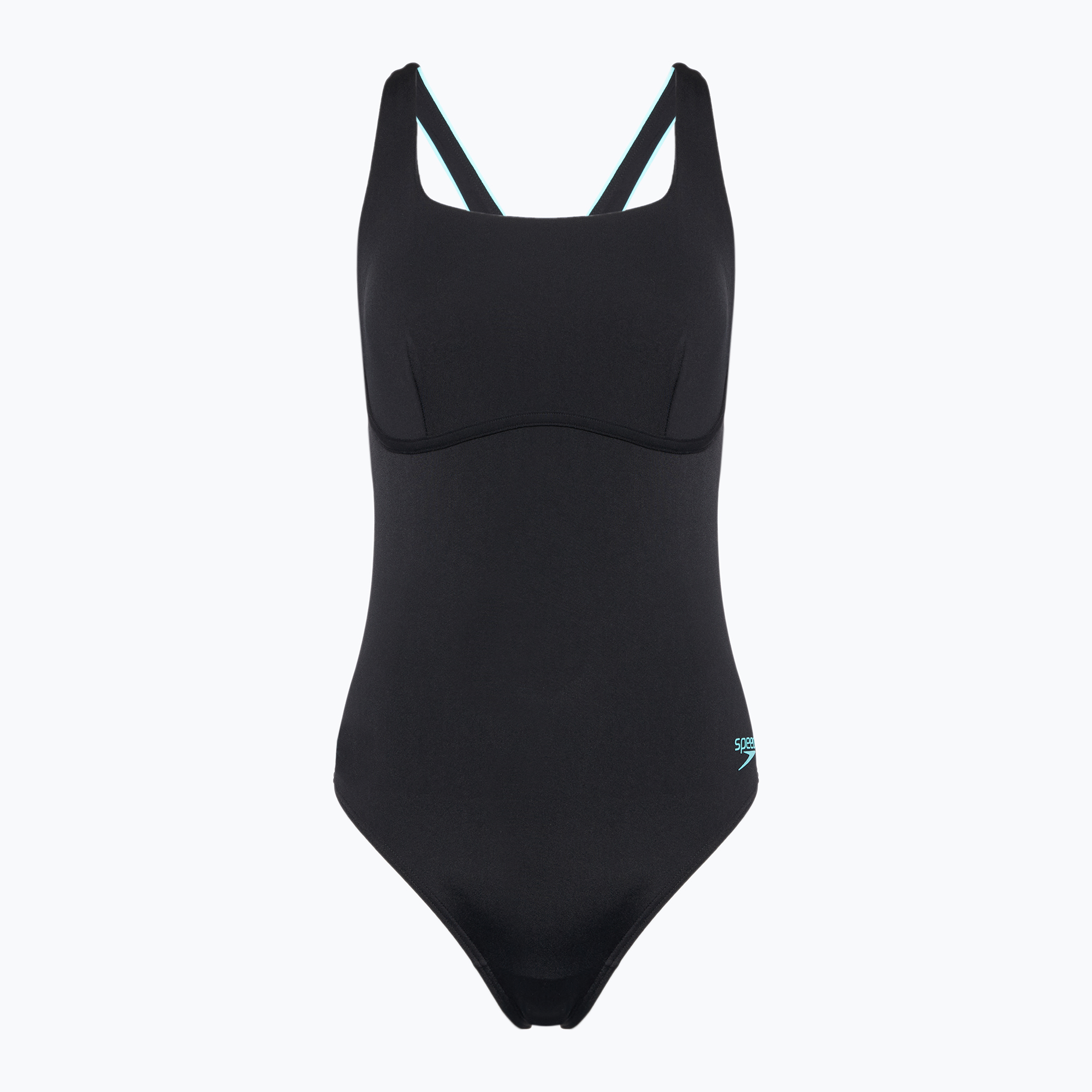 Дамски бански костюм от една част Speedo Flex Band със сутиен за плуване anthracite