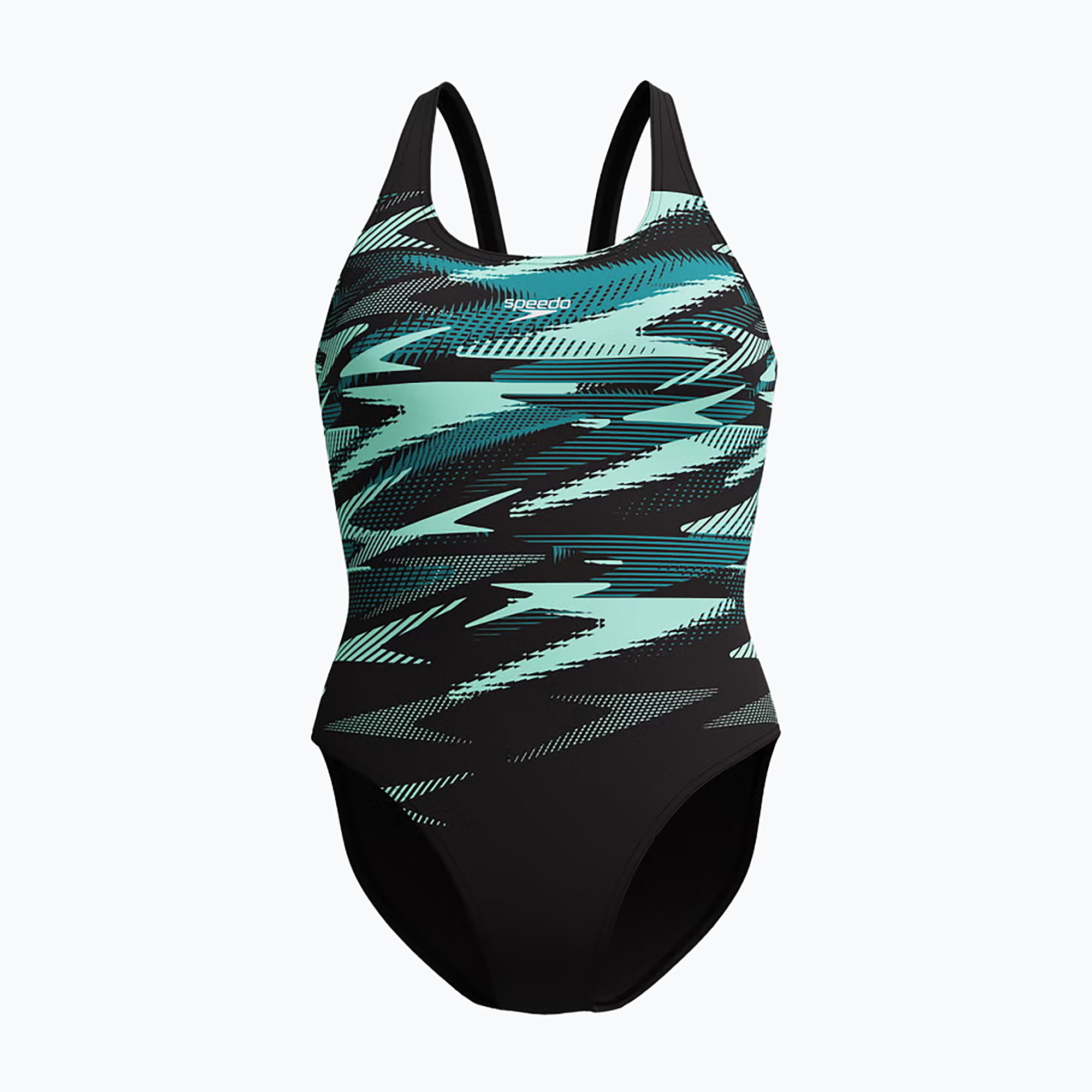 Дамски цял бански костюм Speedo Hyperboom Placement Muscleback dark teal