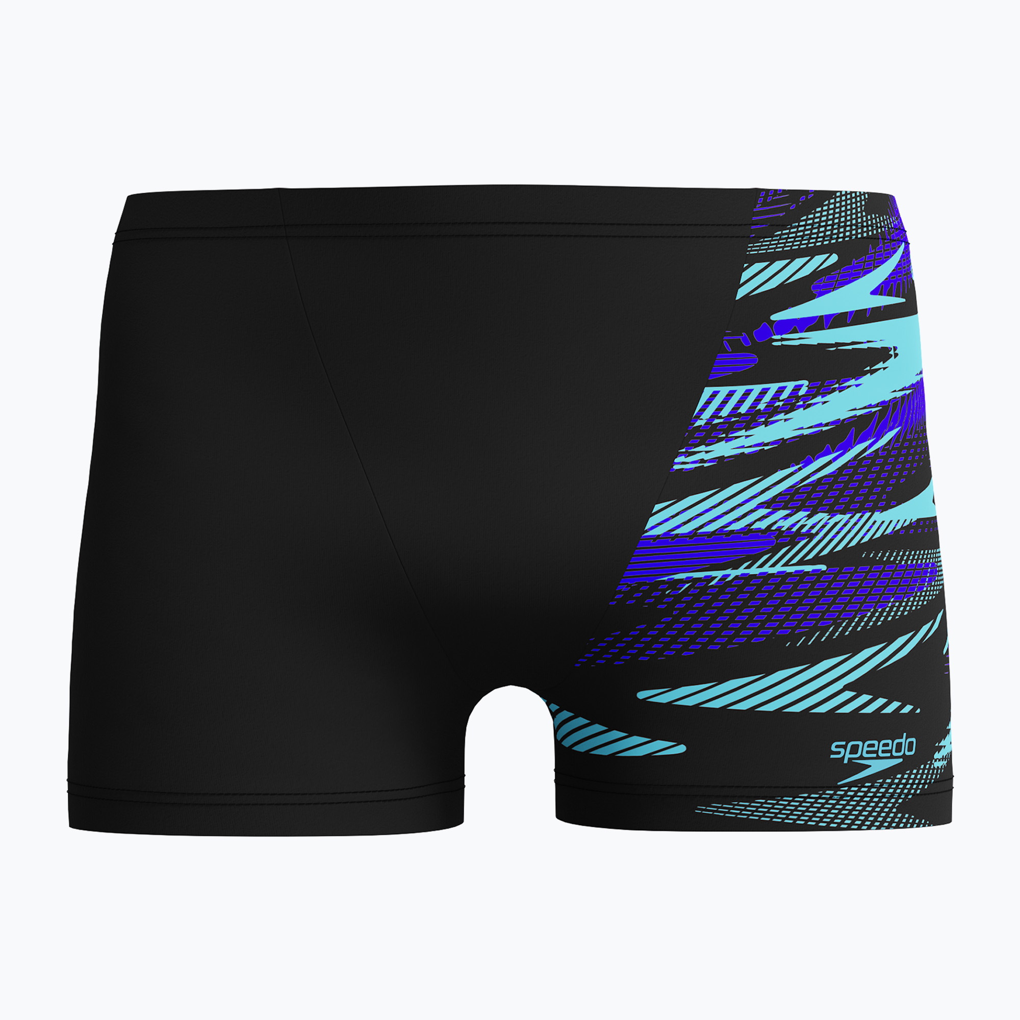 Мъжки боксерки за плуване Speedo HyperBoom V-Cut Aquashort black/cobalt pop