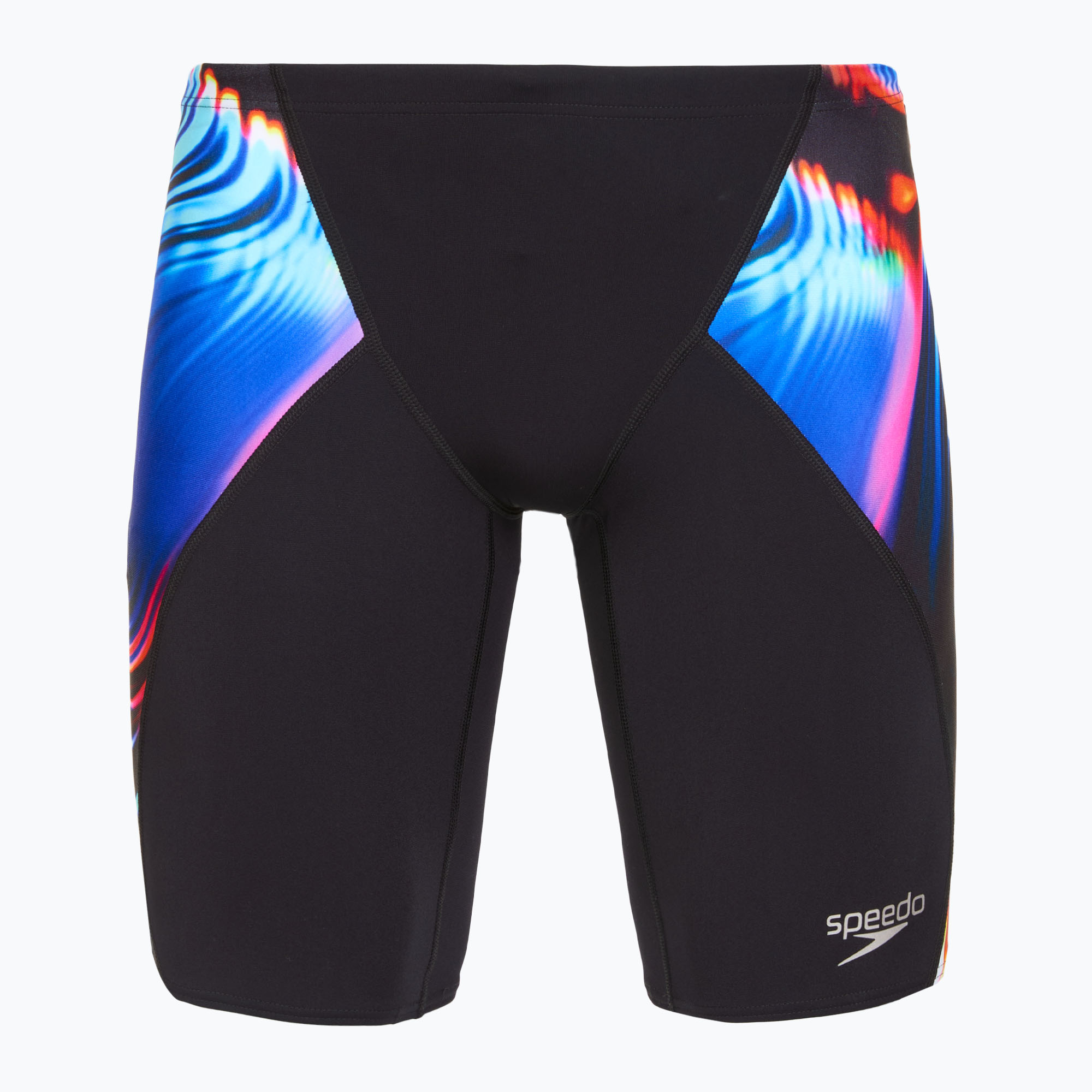 Мъжки бански Speedo Placement Digital V-Cut Jammer lava blur/speedo black