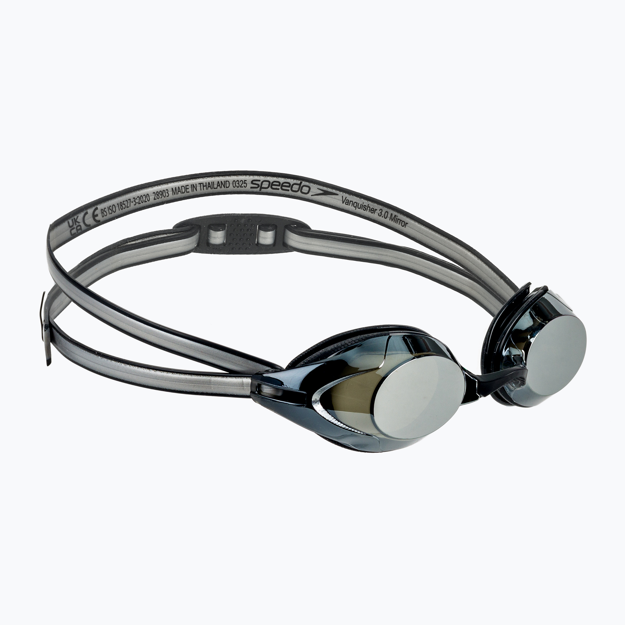 Ochelari de înot Speedo Vanquisher 3.0 Mirrored black / smoke / silver mirror