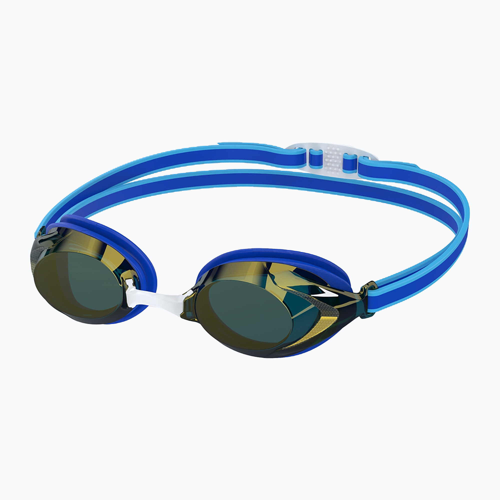 Okulary do pływania dziecięce Speedo Vanquisher 3.0 Mirror cobalt pop/cobalt/gold mirror 