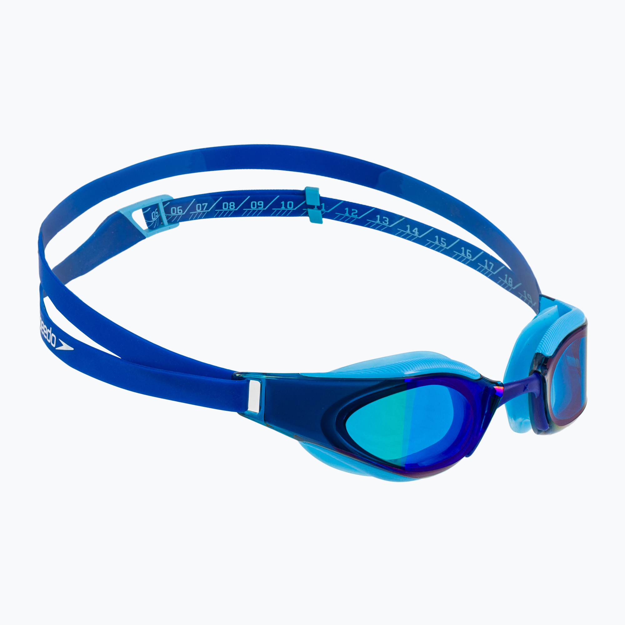 Детски очила за плуване Speedo Fastskin Hyper Elite Mirror picton blue / cobalt / iris