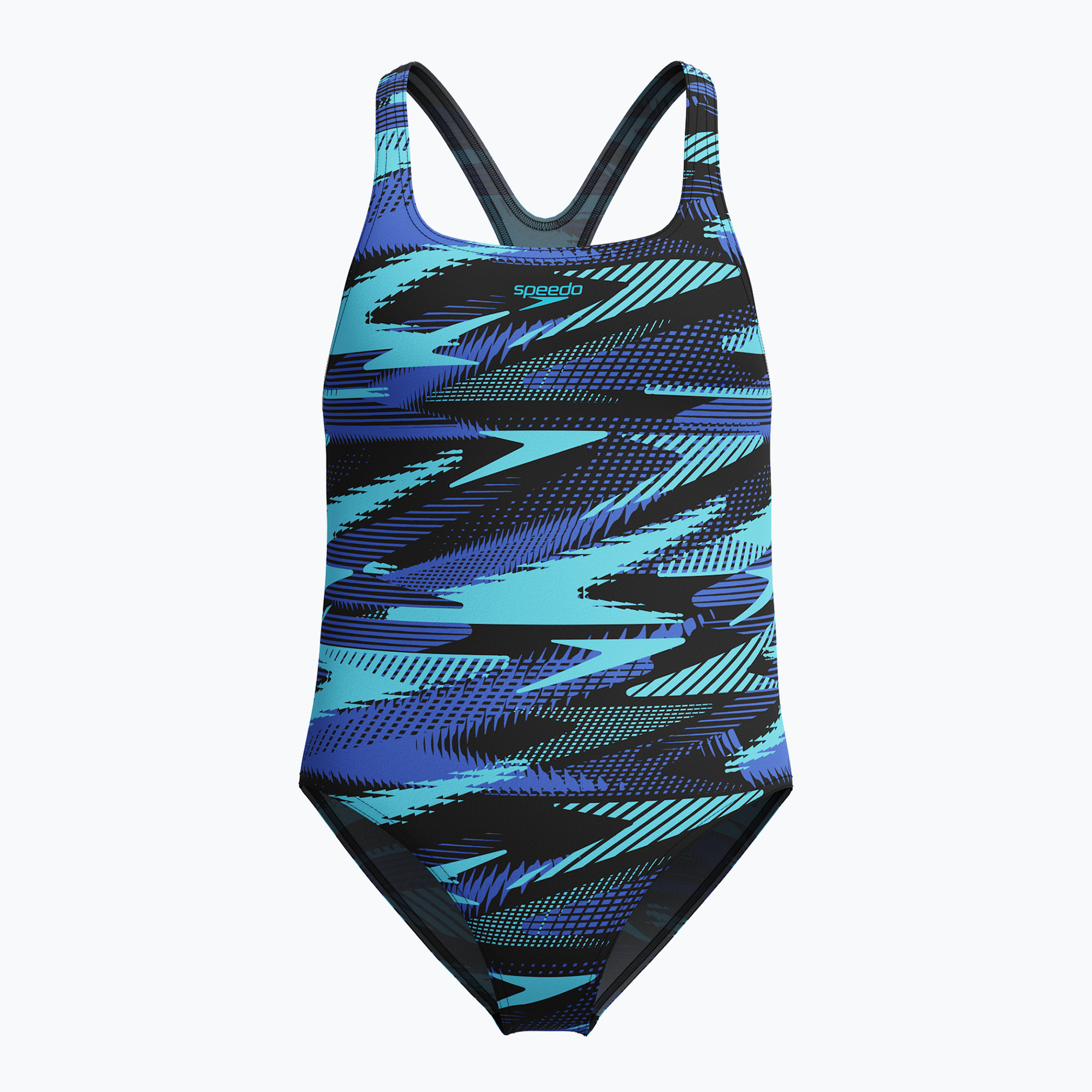 Детски бански от една част Speedo HyperBoom Allover Medalist cobalt pop