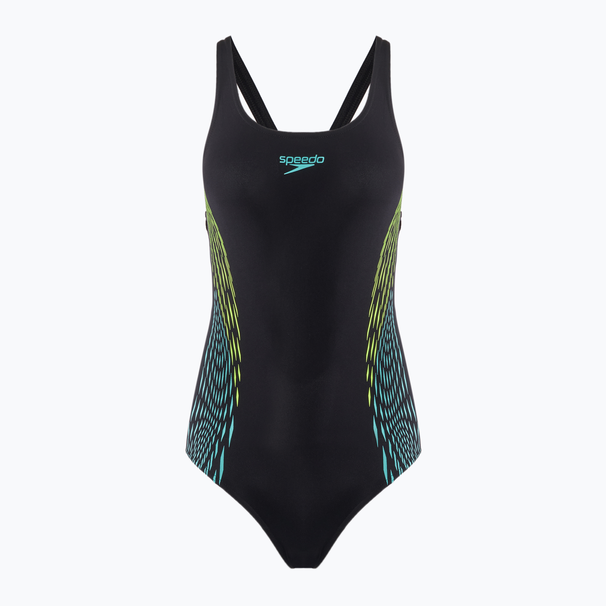 Speedo Placement Muscleback хипер жълт бански от една част