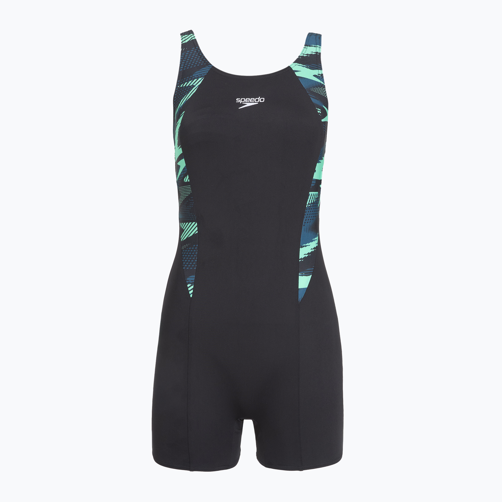 Dámske jednodielne plavky Speedo HyperBoom Splice Legsuit dark teal