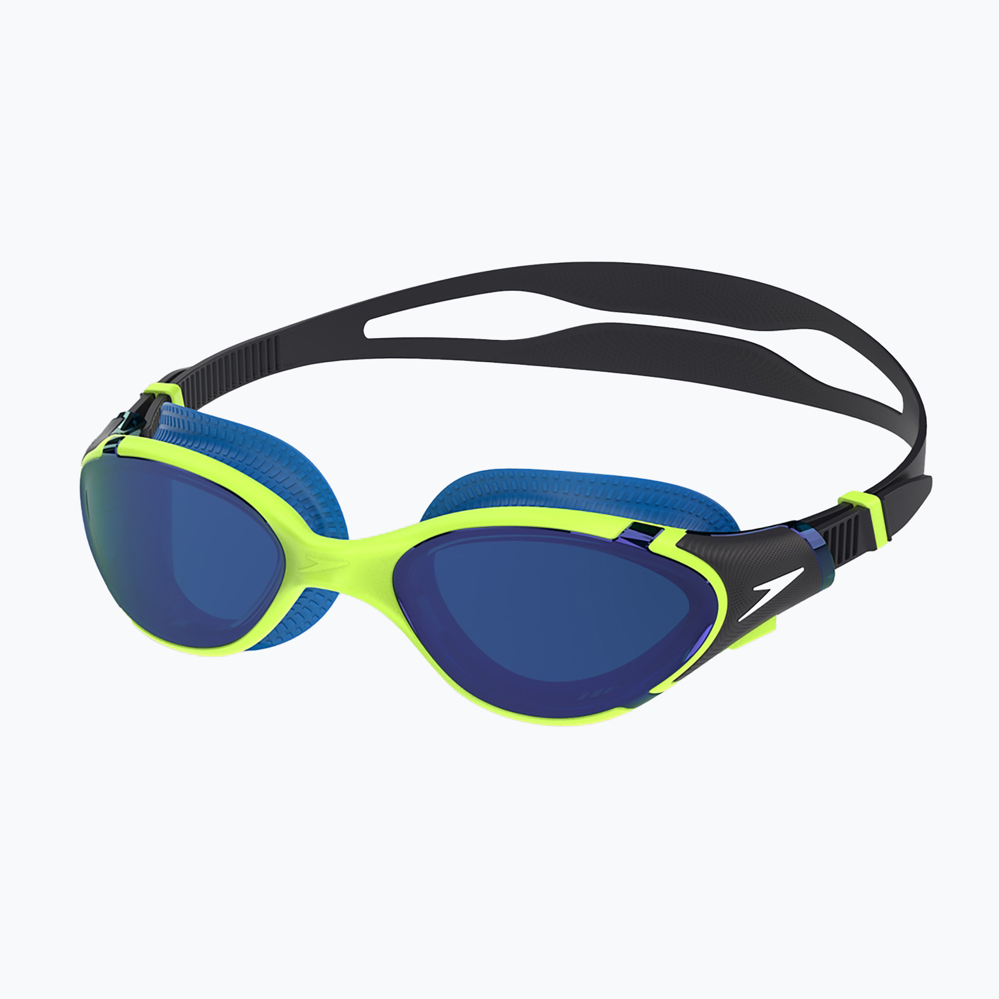 Okulary do pływania Speedo Biofuse 2.0 Mirror electric lime/cobalt/iris mirror 