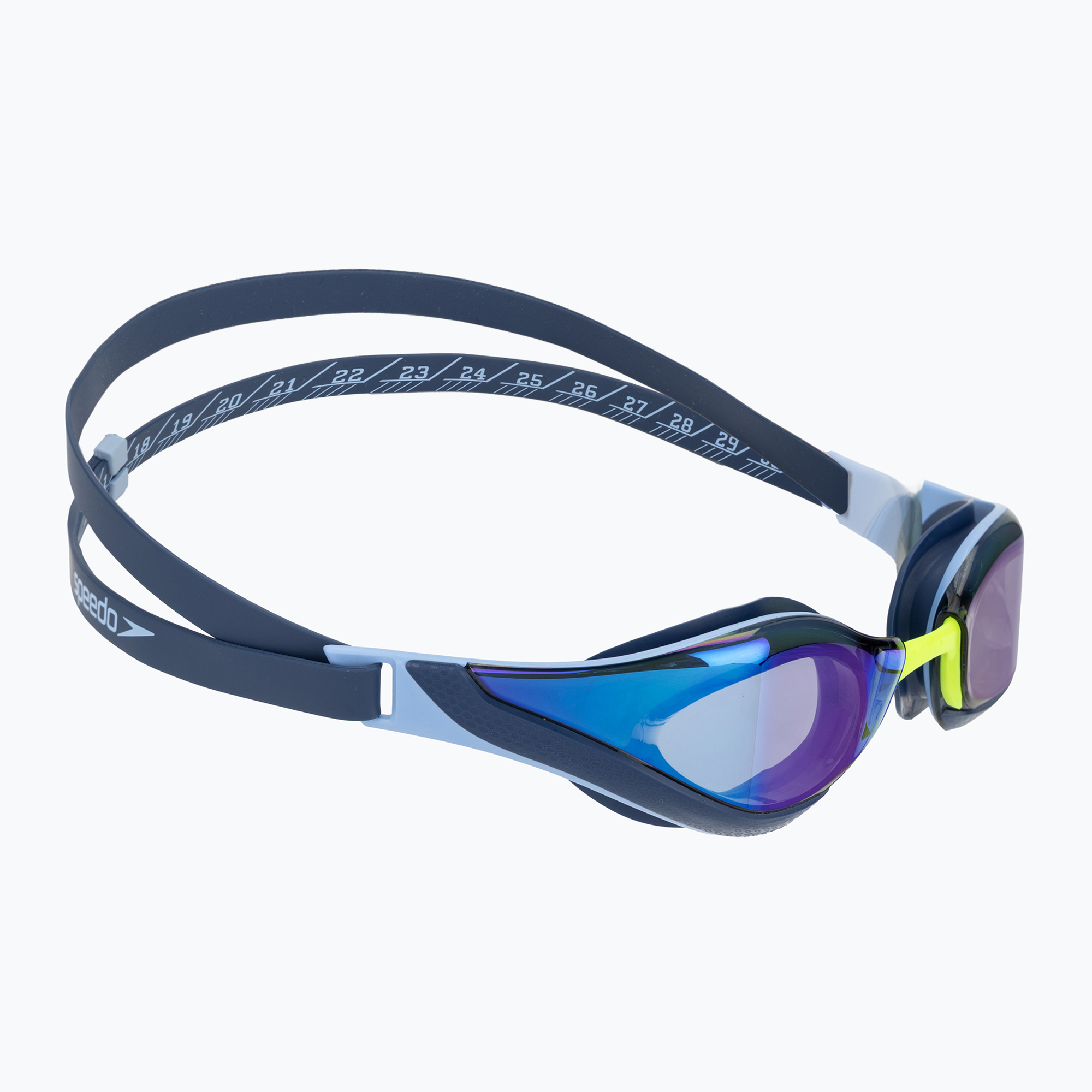 Plavecké okuliare Speedo Fastskin Pure Focus Mirror sugar blue / smoke / iris mirror