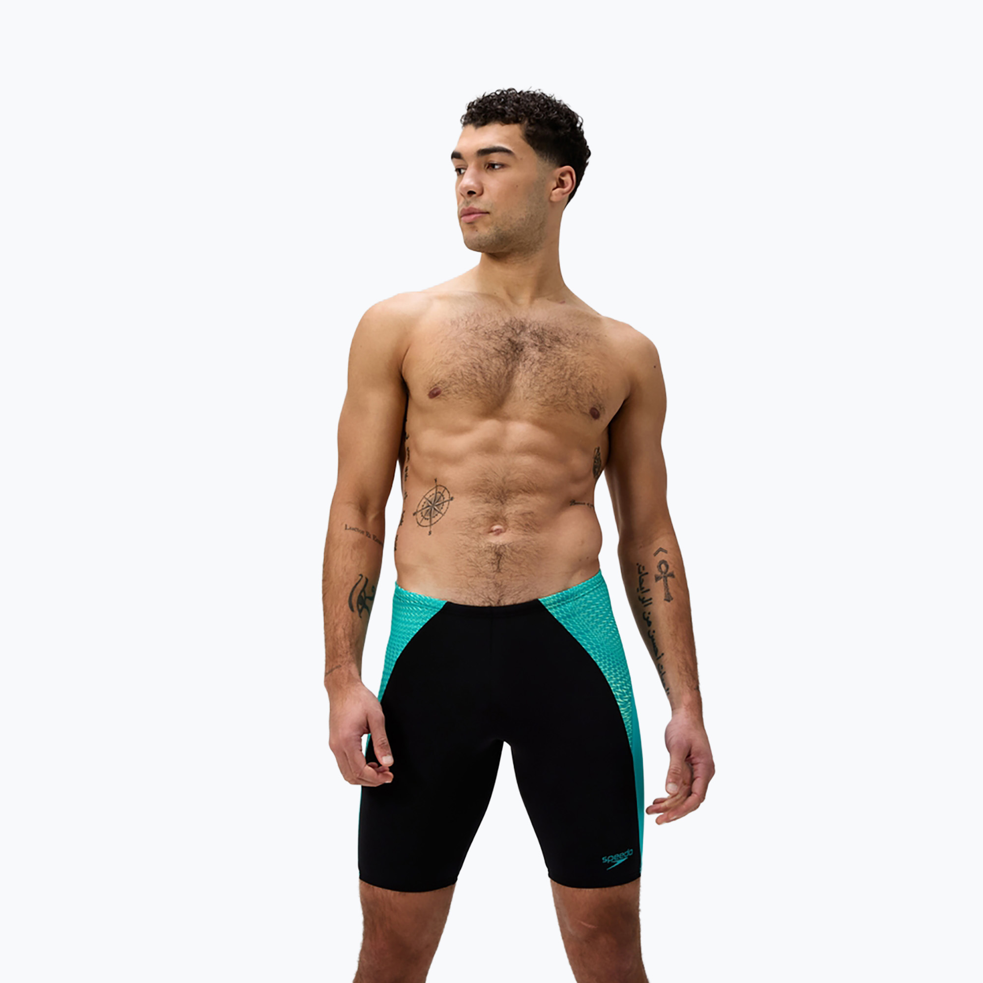 Мъжки шорти за плуване тип клин Speedo Endurance  MAX Splice Jammer black/turquoise gem