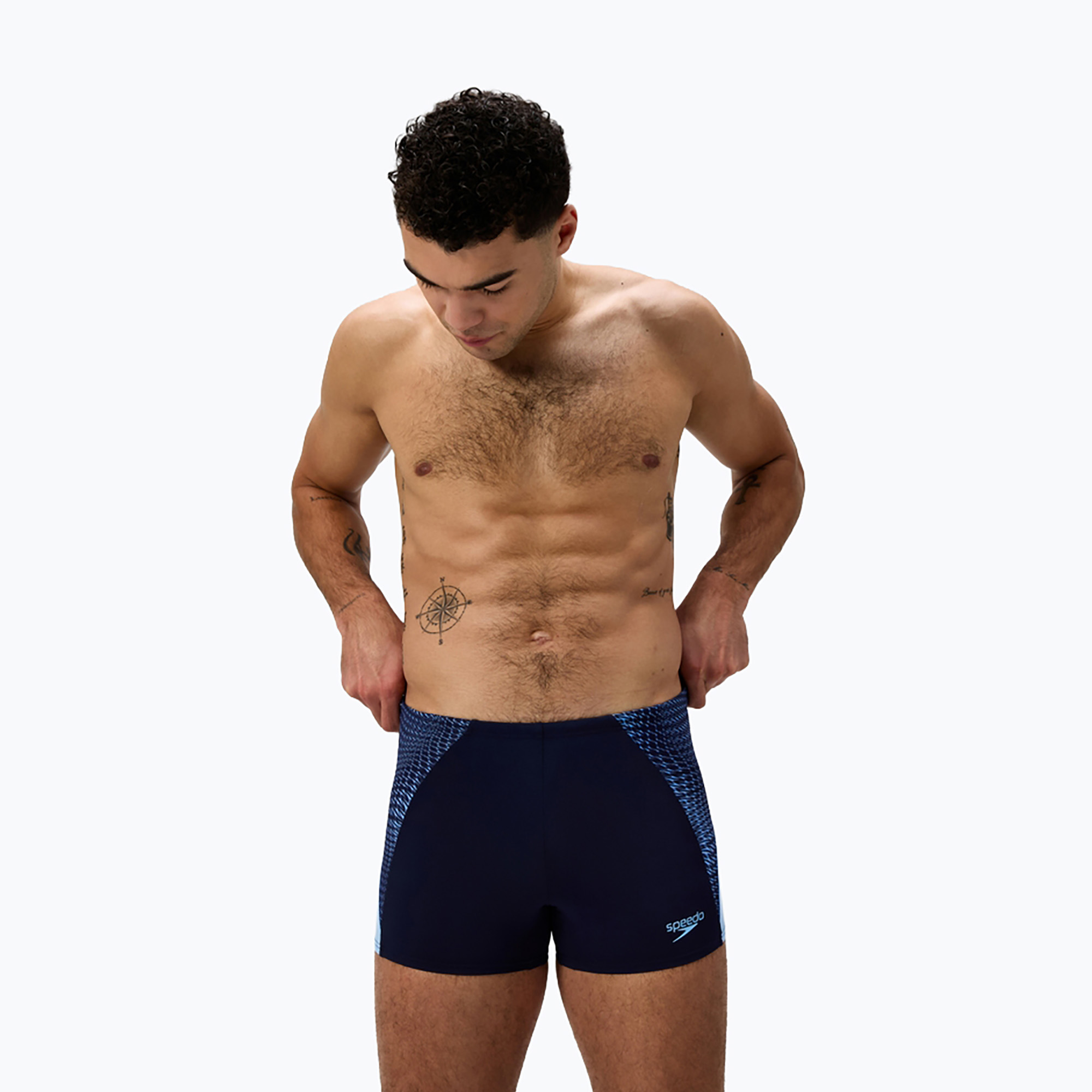 Мъжки боксерки за плуване Speedo Endurance  MAX Splice Aquashort navy/sugar blue