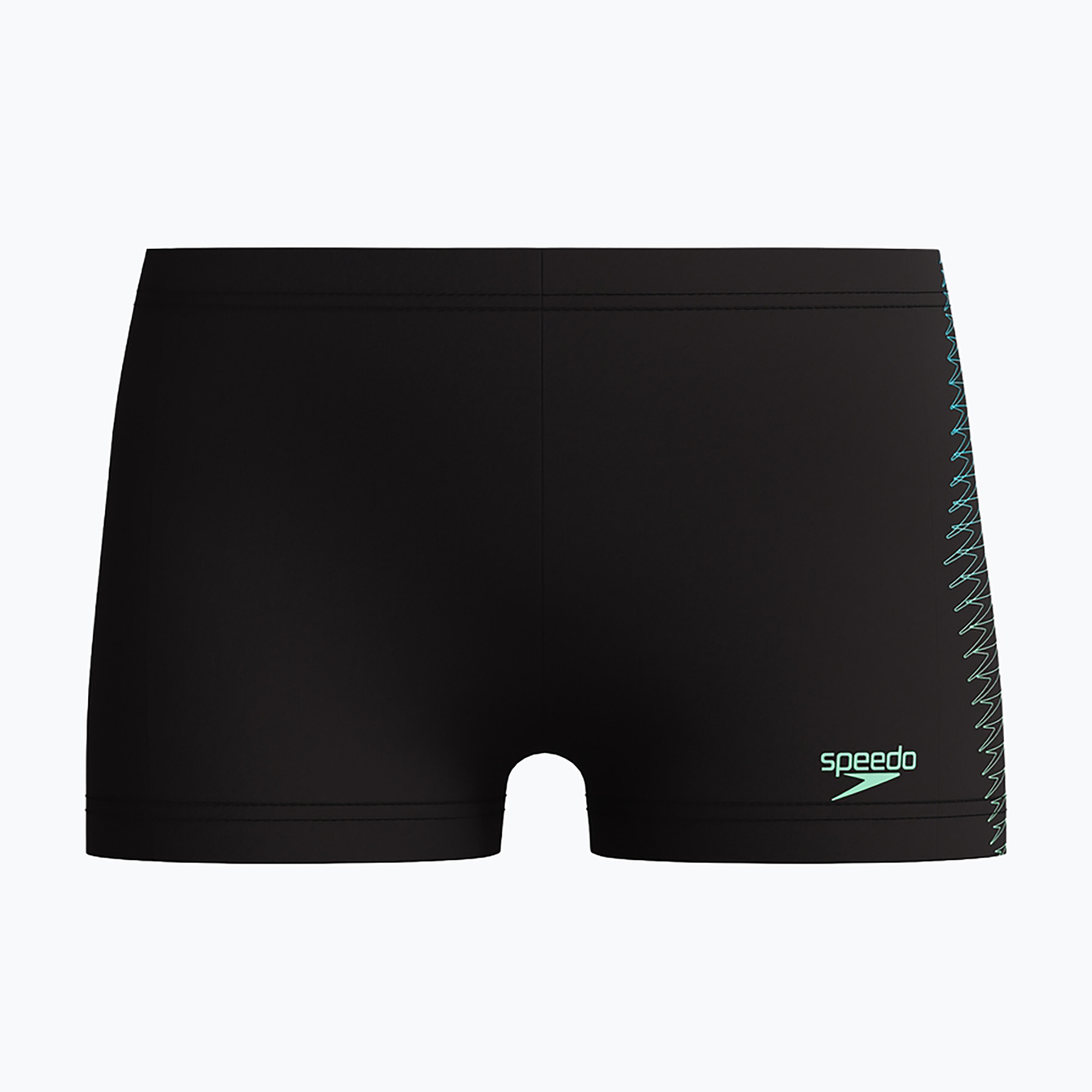 Детски плувни боксерки Speedo Plastisol Placement Aquashort black/alfalfa green