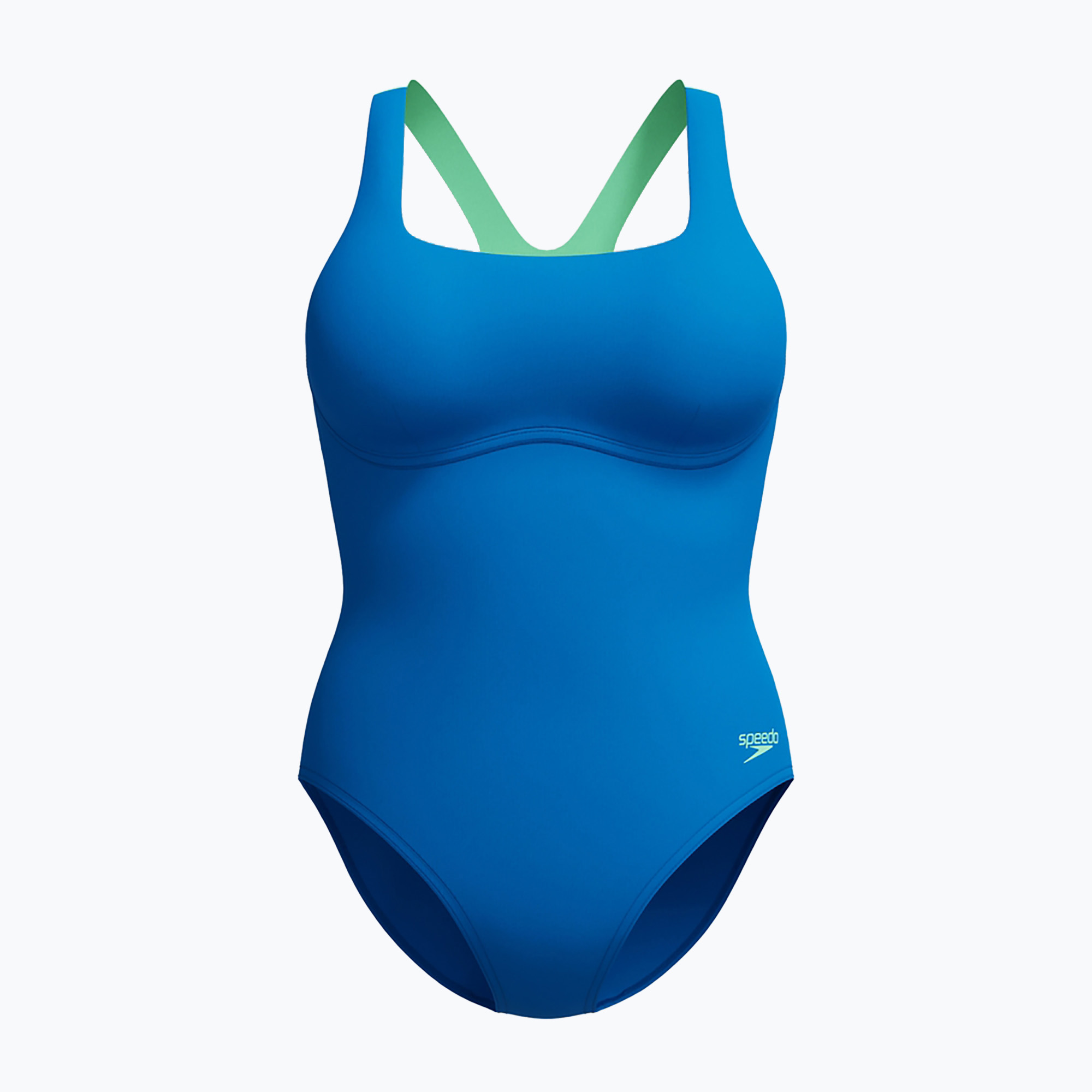 Costume intero da donna Speedo Flex Band con reggiseno da bagno blu laguna (40) (Flex Band with Swim Bra 8-00371318661)