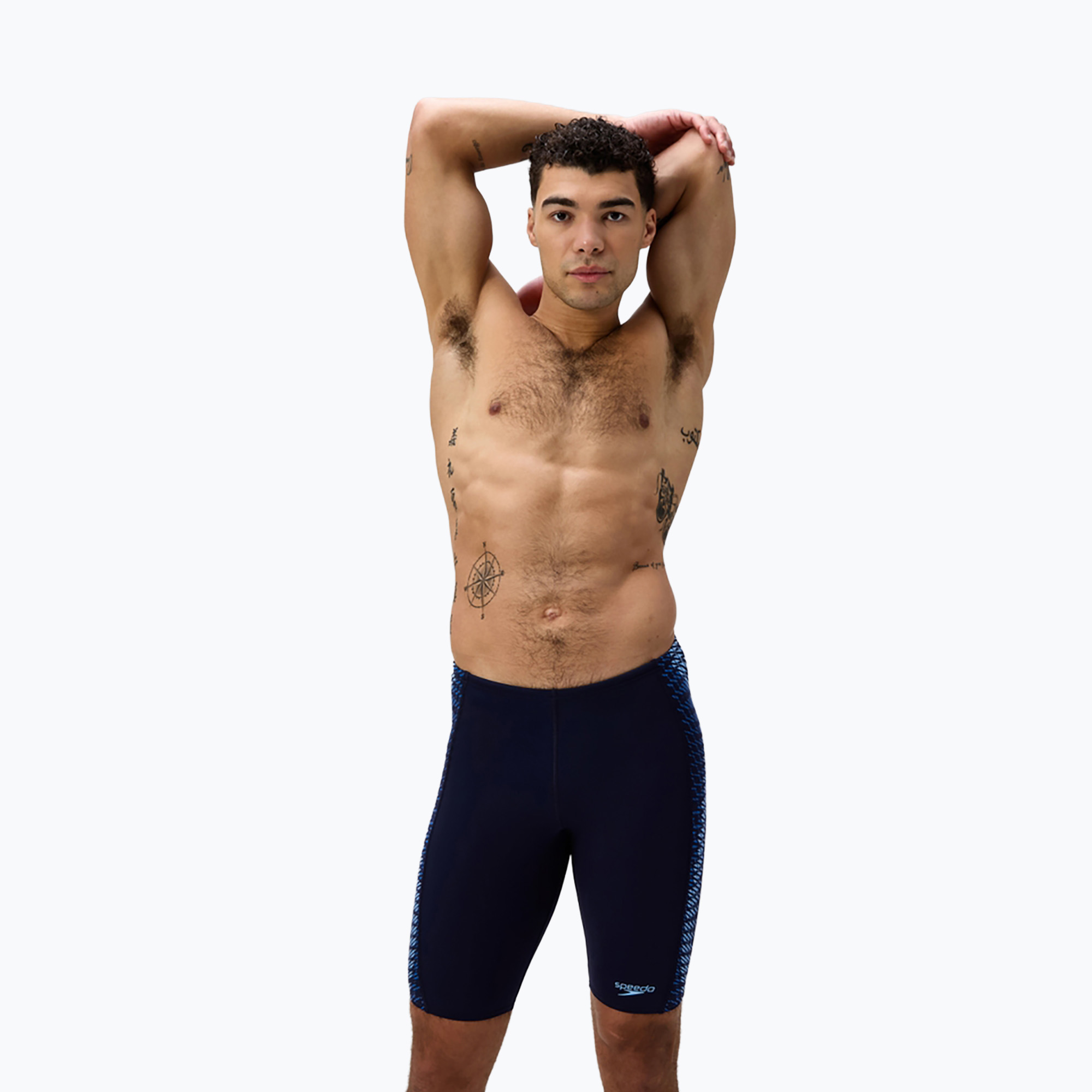 Мъжки шорти за плуване тип клин Speedo Endurance  Tech Panel Jammer navy/sugar blue