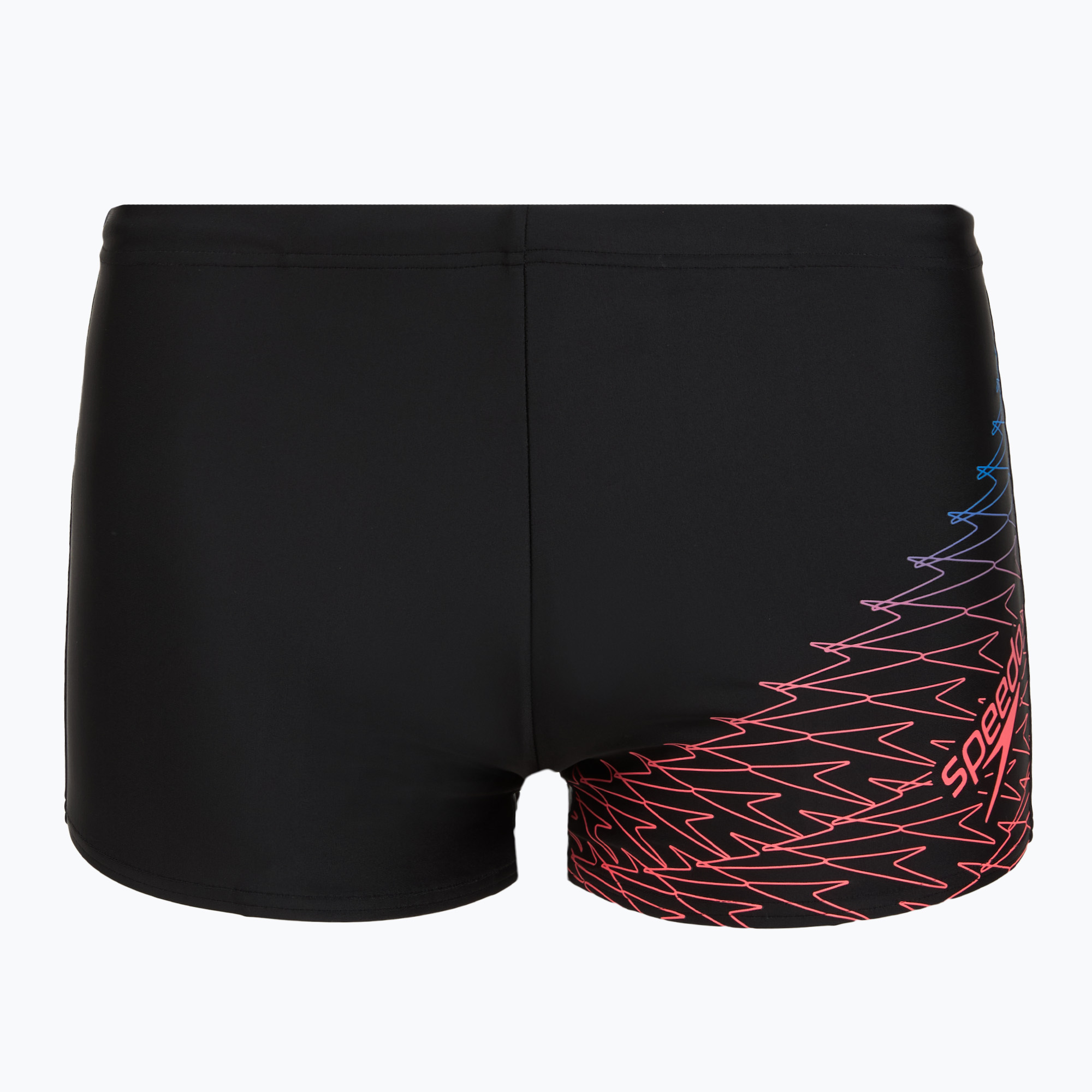 Мъжки боксерки за плуване Speedo Medley Logo Aquashort black/neon coral