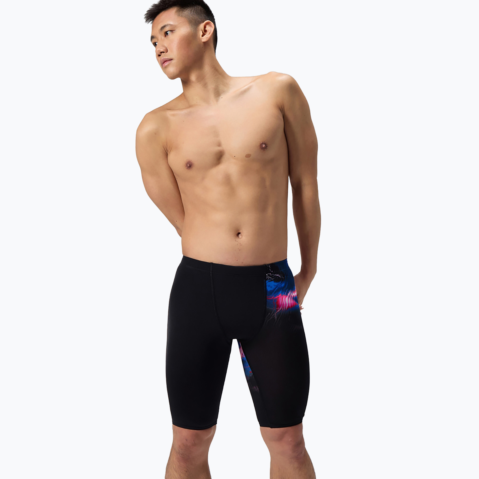 Speedo uomini nuoto marmitte Placement Stampato elettrostatico / nero (32) (Placement Printed 8-00534718887)