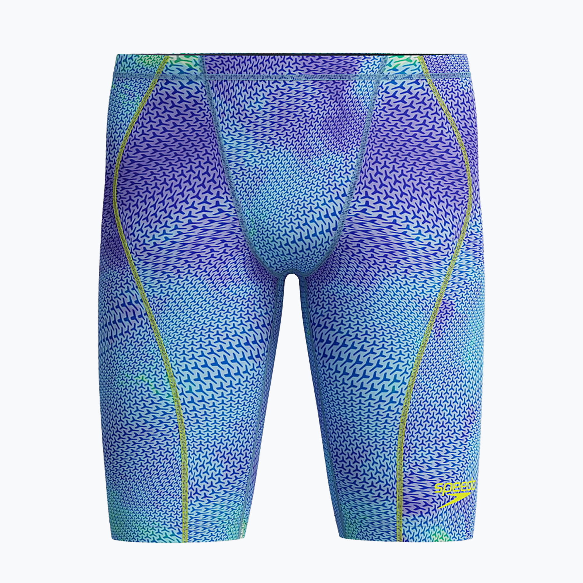 Мъжки шорти за плуване тип клин Speedo Fastskin HyperSpark Printed Jammer under current/sugar blue