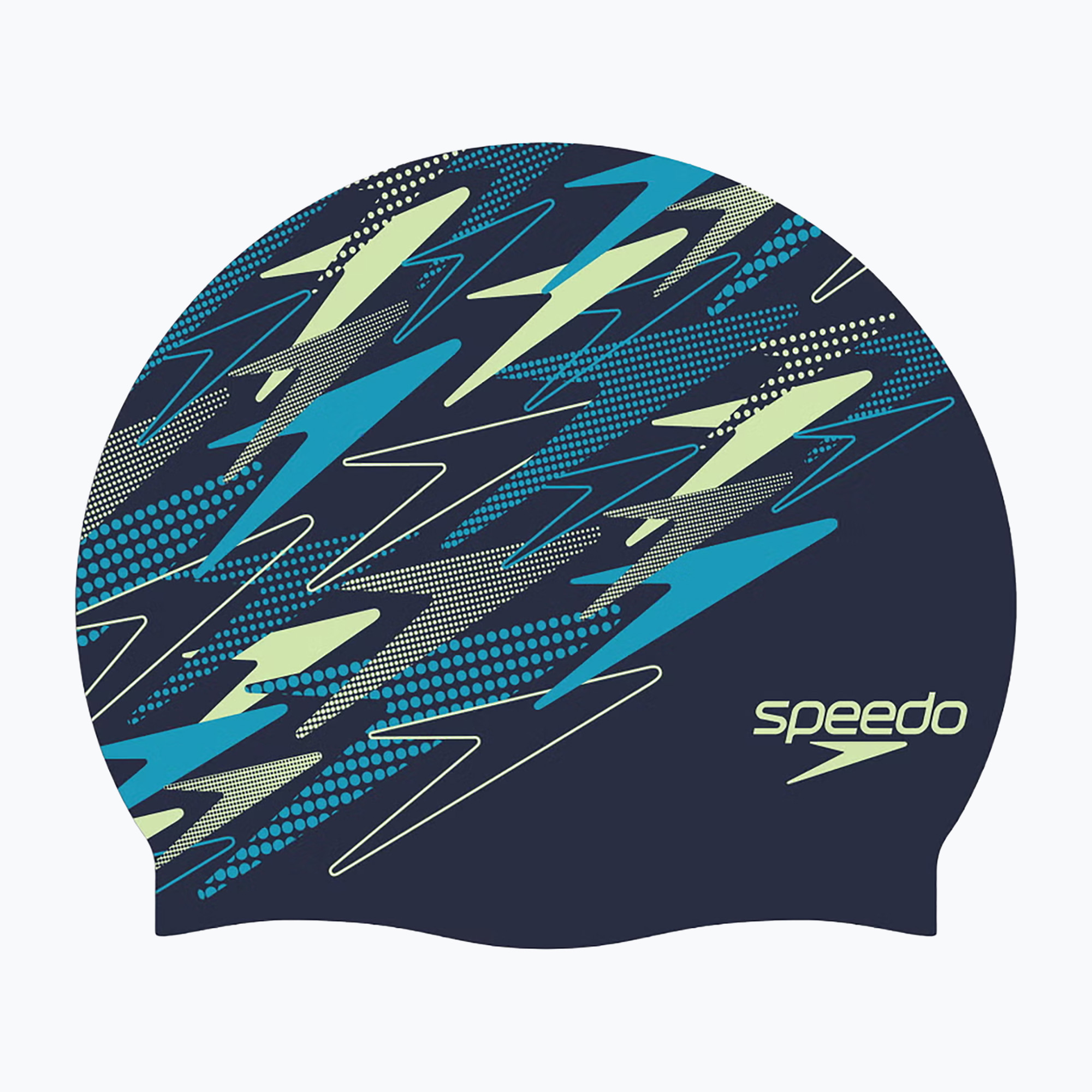 Шапка за плуване Speedo Printed Silicone peacoat/pale clover/mayan blue